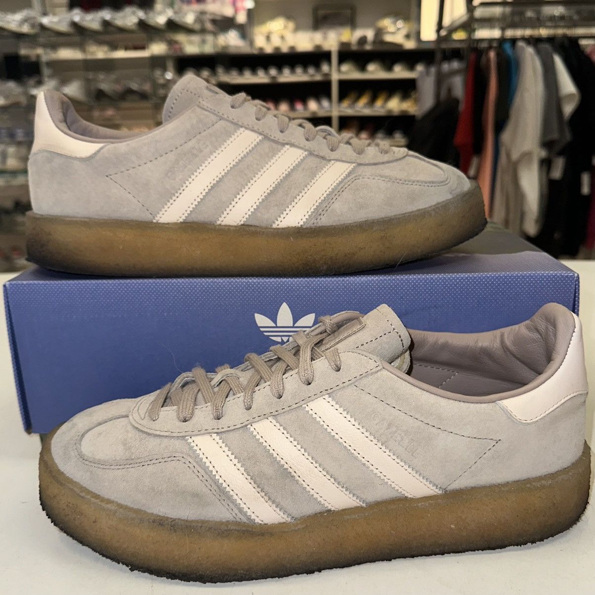 adidas gazelle silver green womens ✓ Adidas Gazelle Indoor Kith Classics Ash Purple (IH0120)