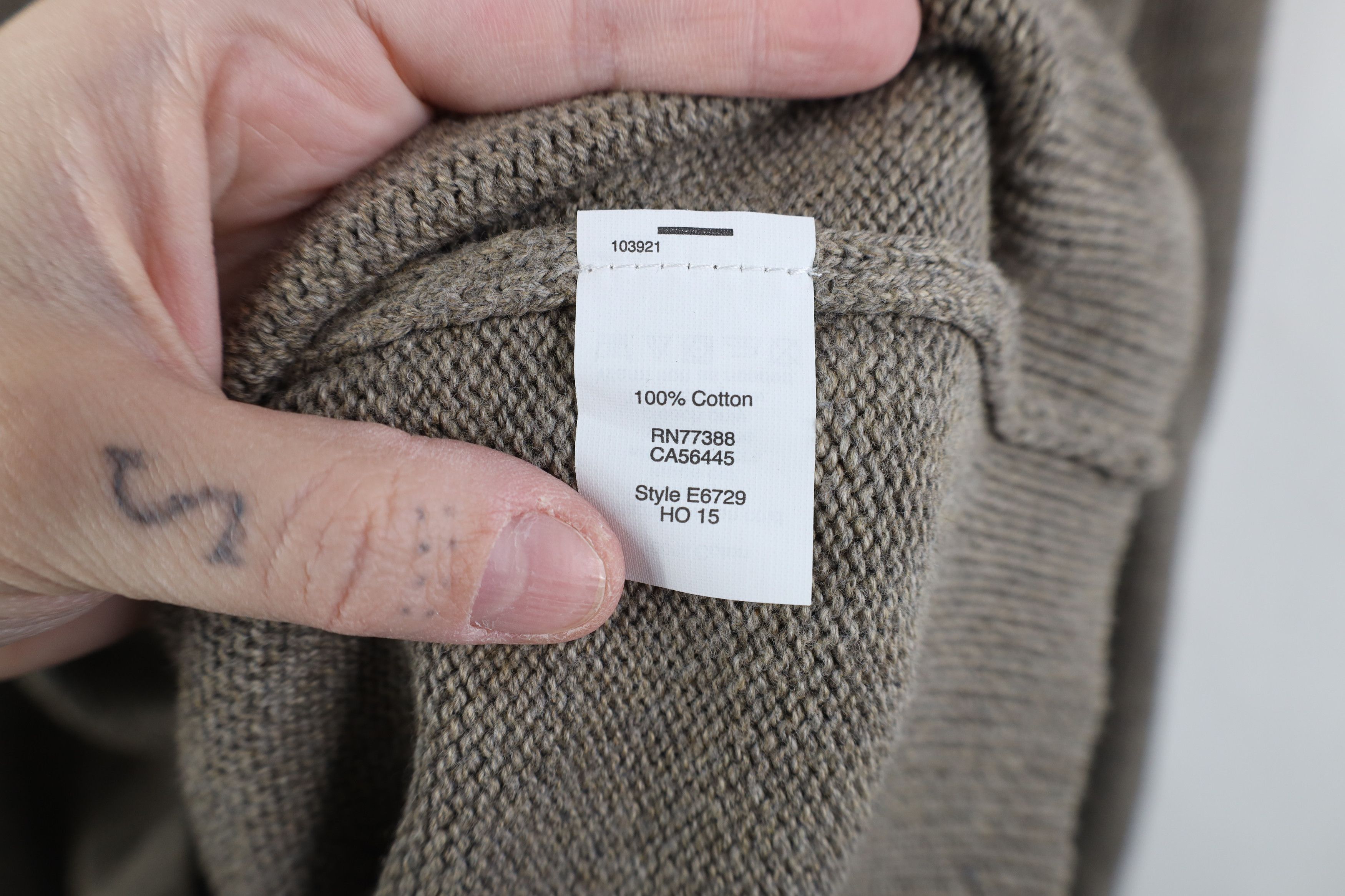 J.Crew J Crew Cotton Ribbed Knit Toggle Button Shawl Sweater Beige Size US L / EU 52-54 / 3 - 10 Thumbnail