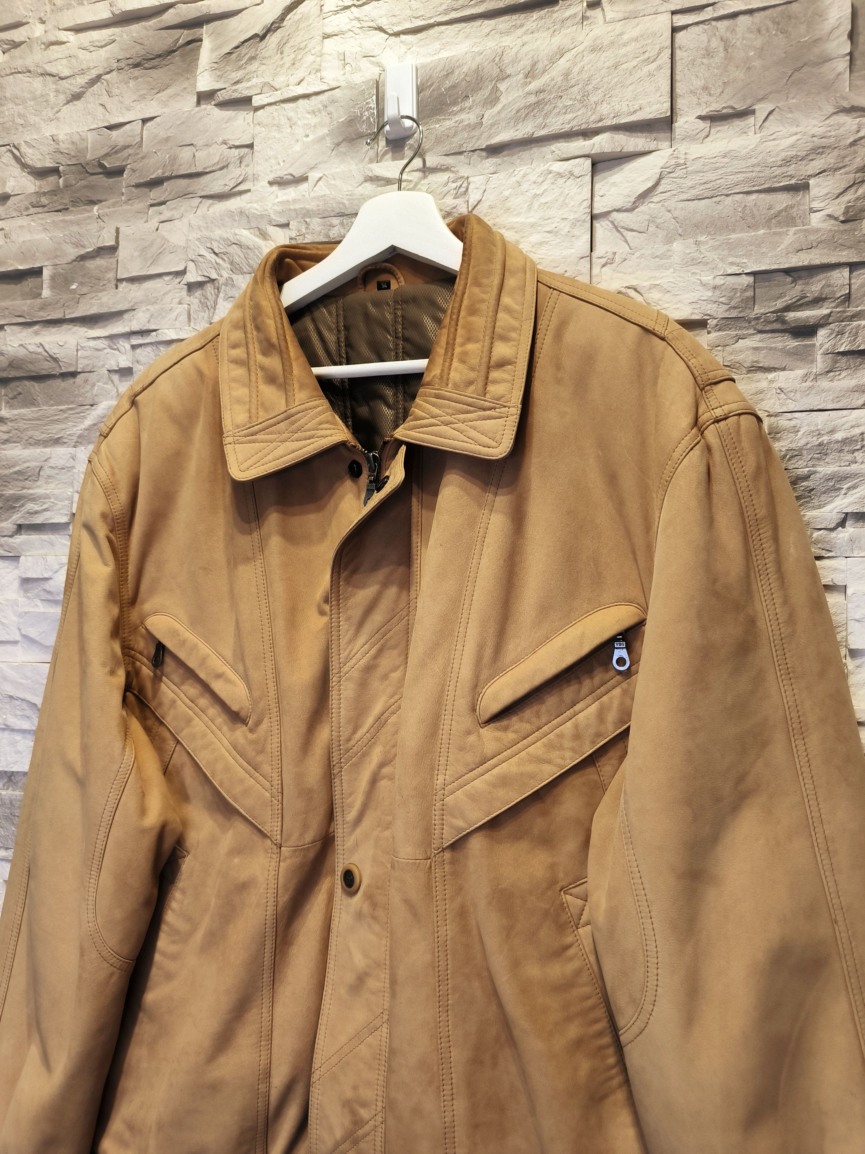 Vintage Vintage Westbury Beige Leather Jacket Bomber Size US L / EU 52-54 / 3 - 2 Thumbnail