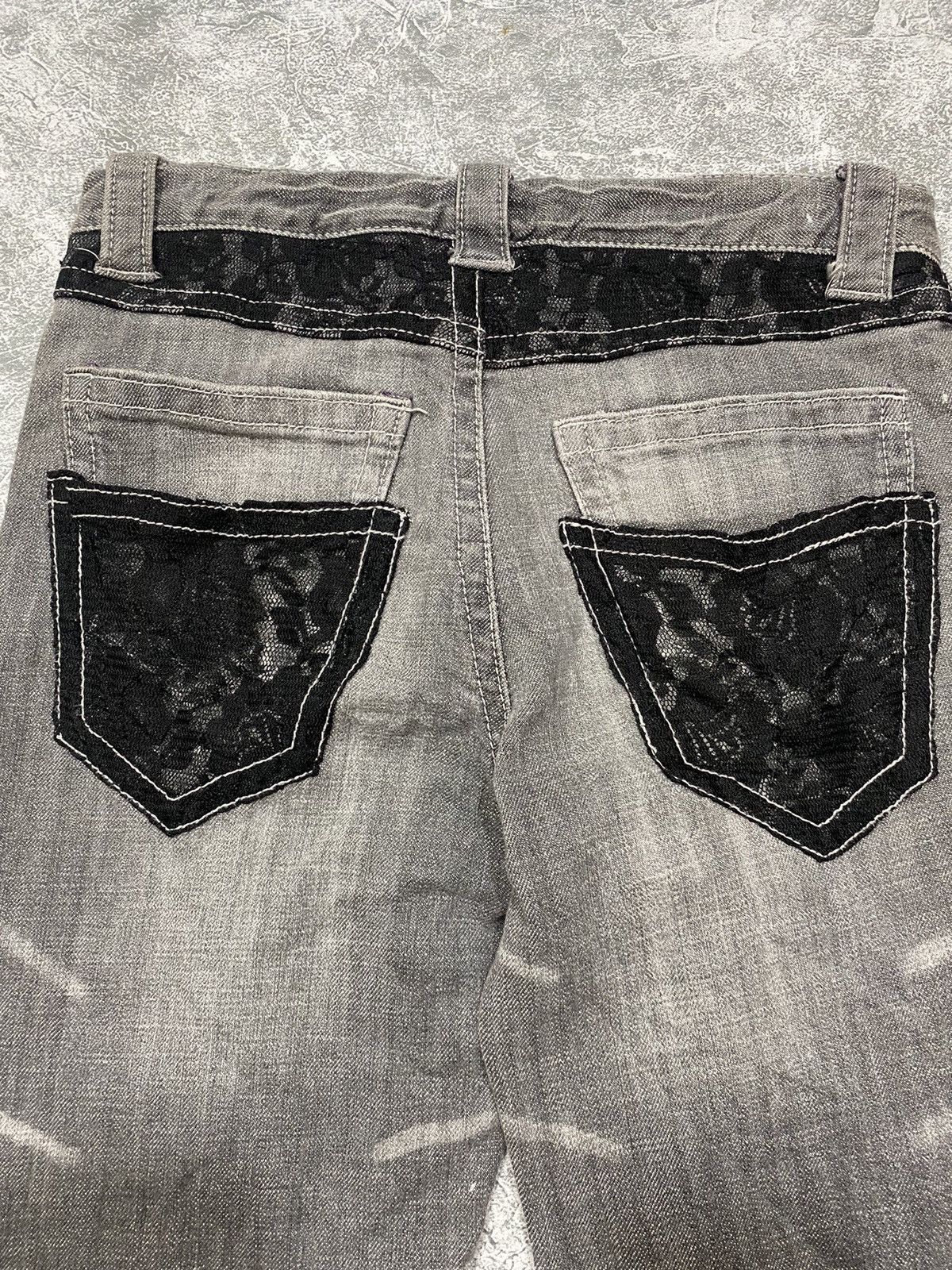 Hysteric Glamour × Japanese Brand × Vintage Vintage Pentys Flare Rework Mesh Jeans Size 26" / US 2 / IT 38 - 6 Thumbnail