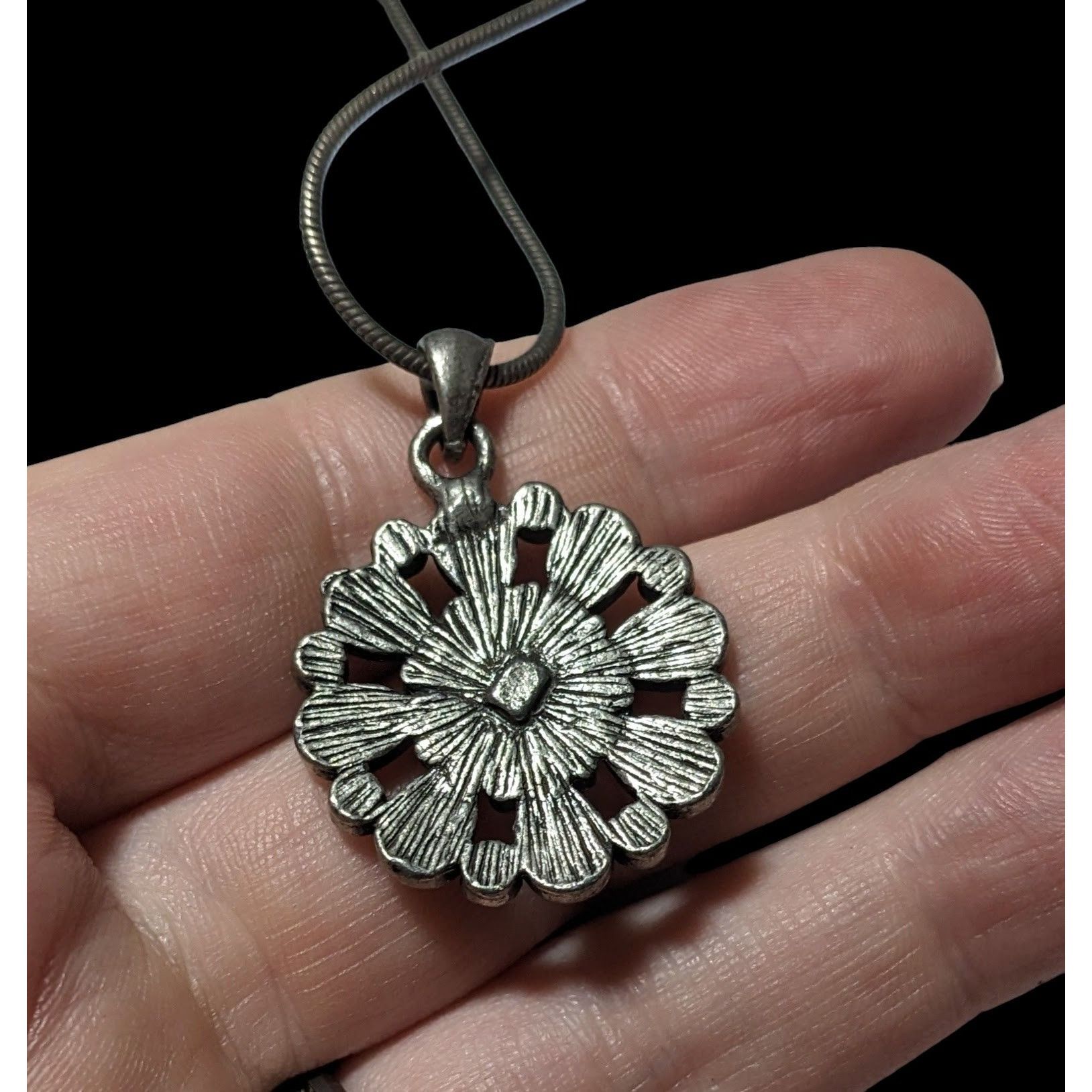 Other Gothic Floral Cateye Gem Pendant Necklace Size ONE SIZE - 10 Thumbnail