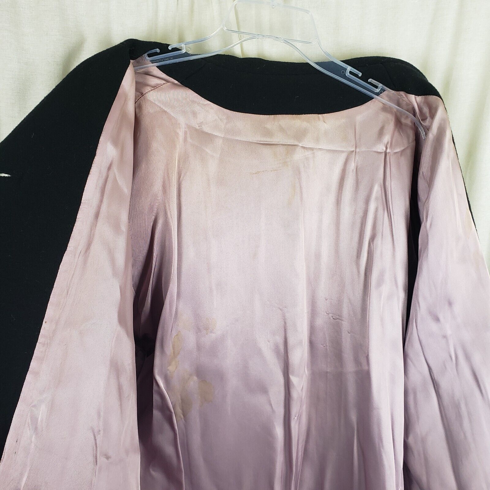 Vintage Vintage Wool Black Pink Plaid Peacoat Trench Coat Womens XL Size XL / US 12-14 / IT 48-50 - 6 Thumbnail