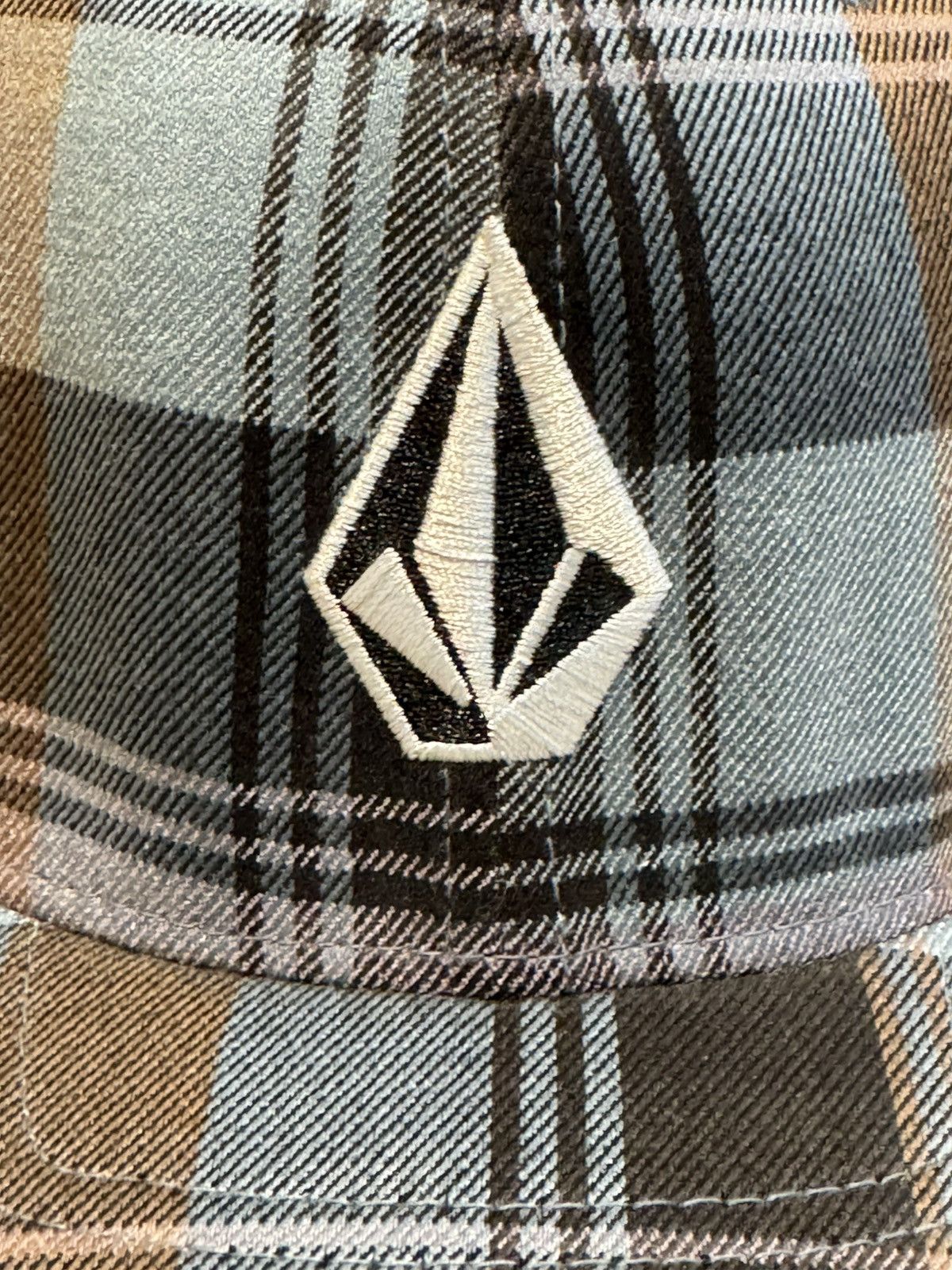 Volcom Volcom Flexfit Hat Blue Plaid Size ONE SIZE - 2 Thumbnail