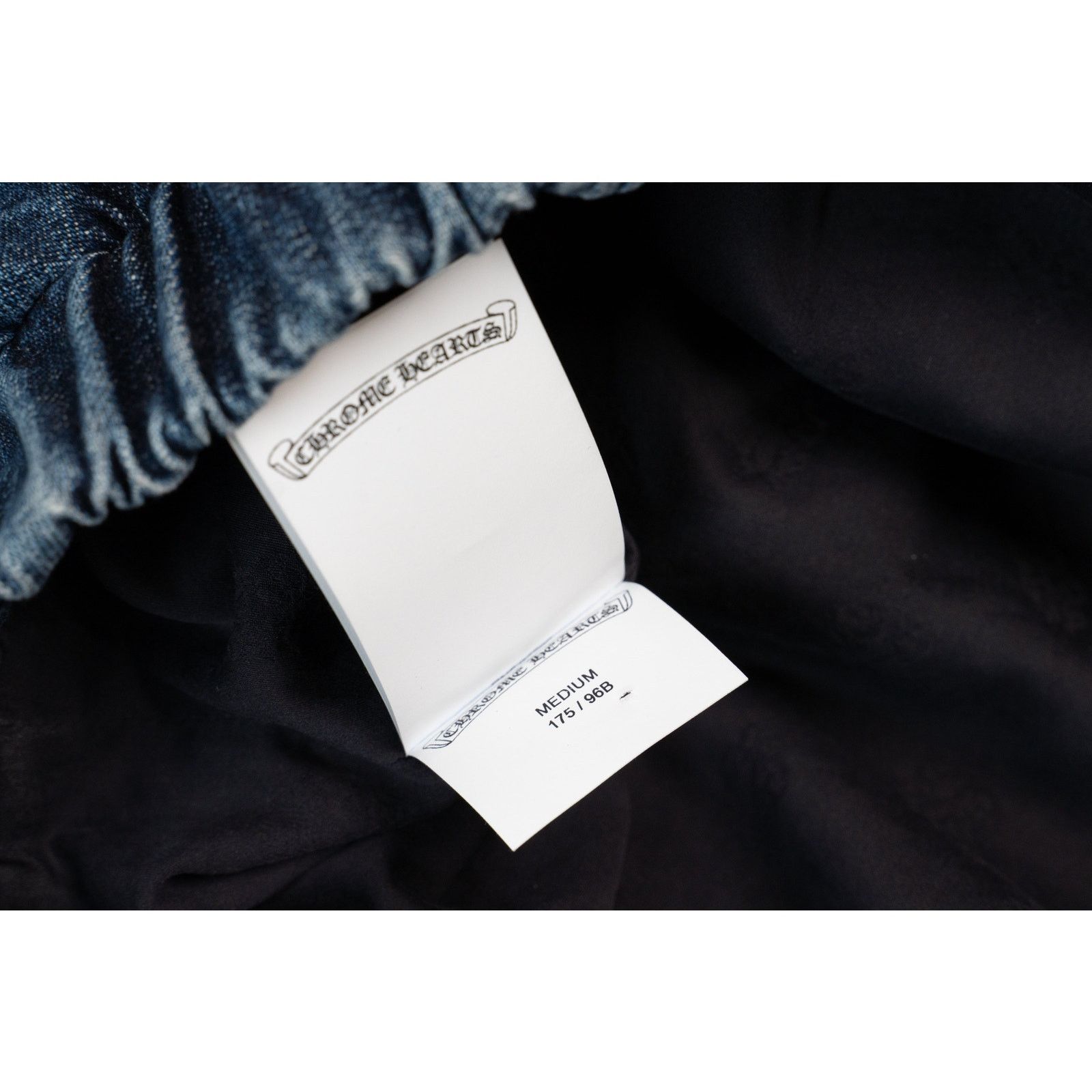Chrome Hearts Leather Cemetery Triple Cross Denim Quarter-Zip Jacket Size US M / EU 48-50 / 2 - 7 Thumbnail
