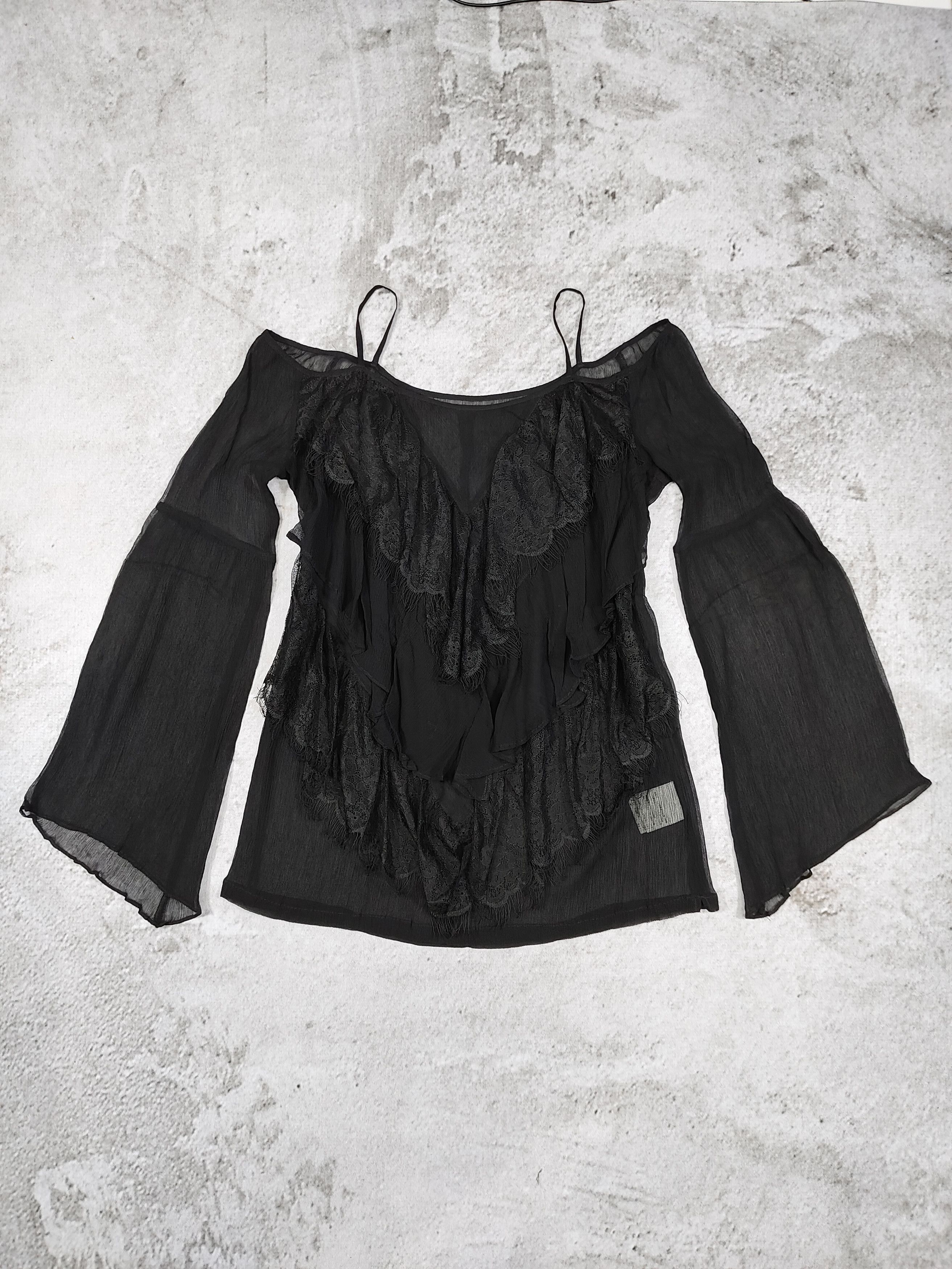 KMRii 2000s Grace Continental🇯🇵Gothic Romantic Silk Sheer Blouse Size M / US 6-8 / IT 42-44 - 6 Thumbnail