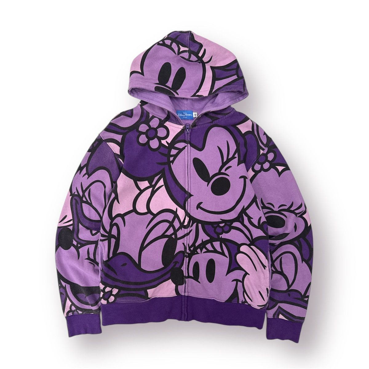 Disney 🔥 Y2K Mickey Full Printed Disney Resort Zipper Sweat Hoodie Size US S / EU 44-46 / 1 - 1 Thumbnail