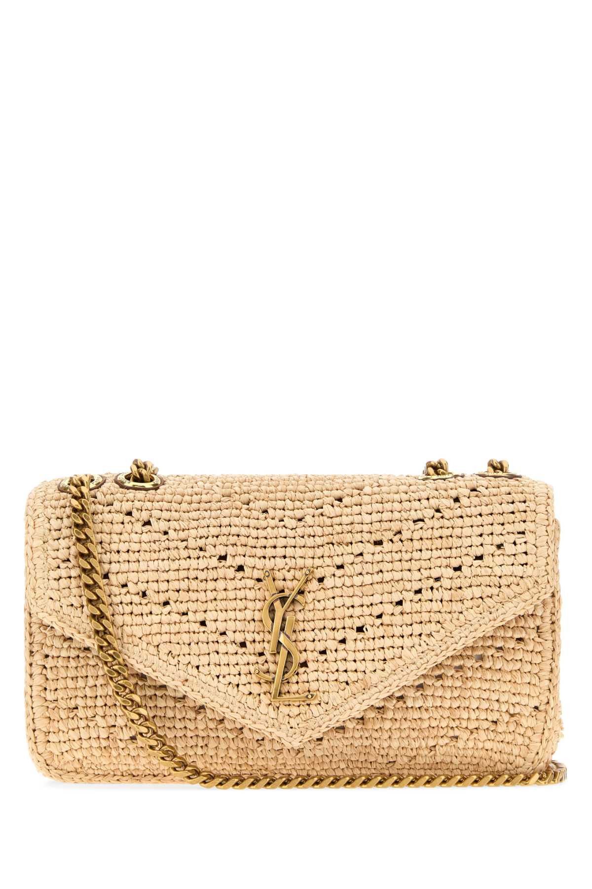 Saint Laurent Paris Raffia Small Loulou Shoulder Bag Size ONE SIZE - 1 Thumbnail
