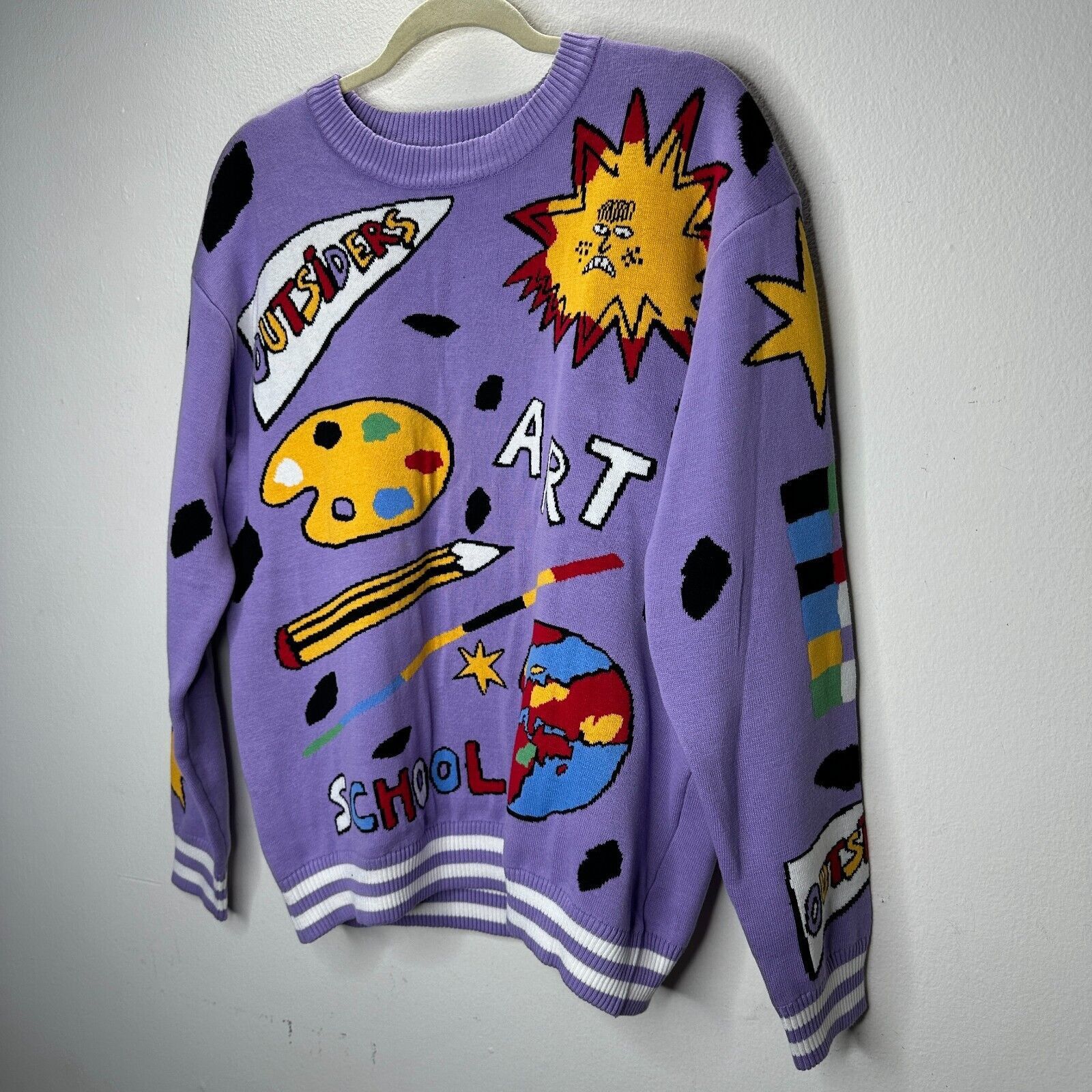 Other Outsiders Division Purple Art School Graphic Sweatshirt M Size M / US 6-8 / IT 42-44 - 4 Thumbnail