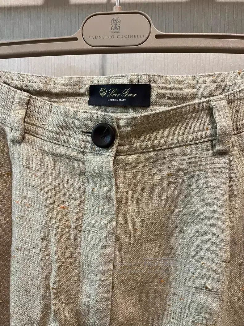 Loro Piana Loro Piana 2024 Linen Cashmere Casual Pants Size 27" / US 4 / IT 40 - 2 Thumbnail