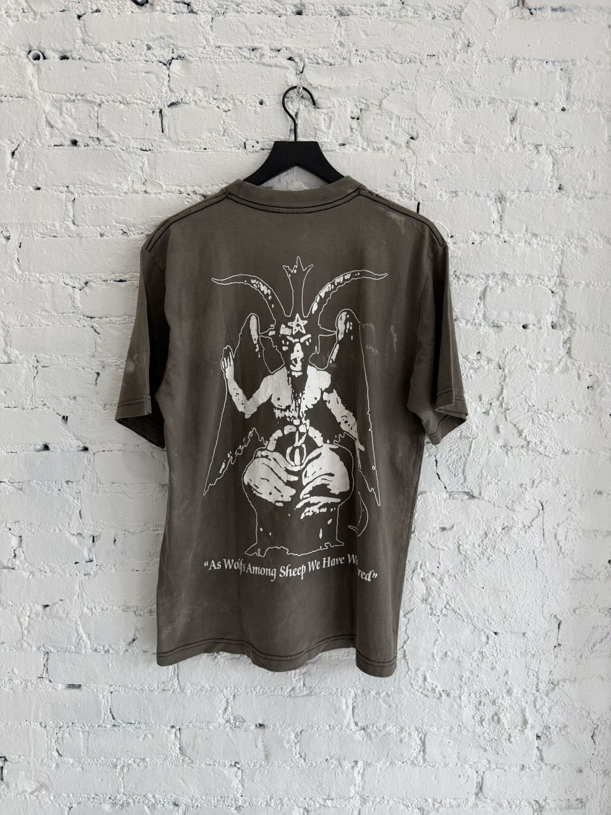 Vintage 1998 DARK THRONE ‘AS WOLFS AMONG SHEEP’ TEE Size US XL / EU 56 / 4 - 3 Thumbnail