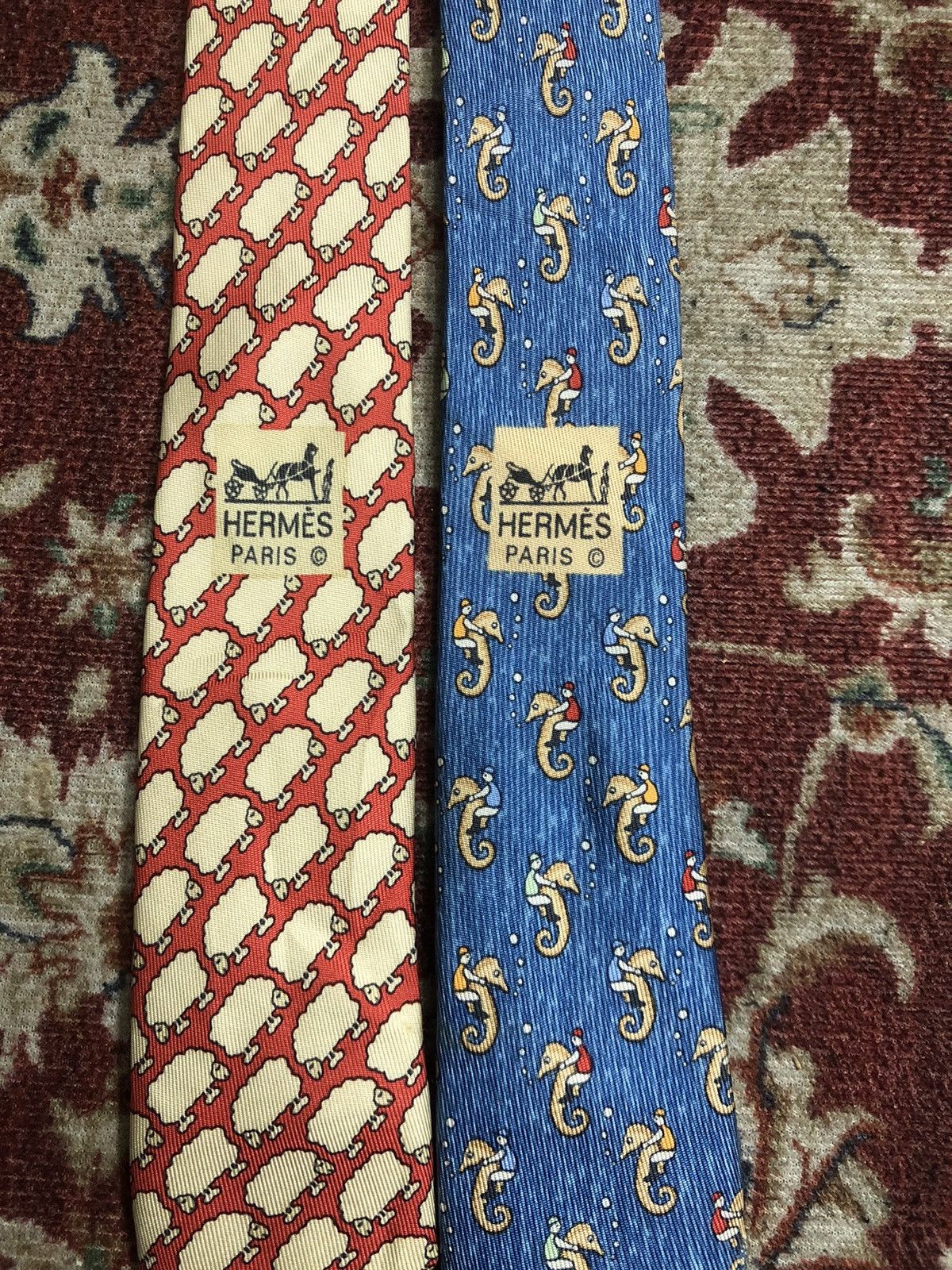 Hermes Hermes Designer necktie 100% silk multicolor pattern rare Size ONE SIZE - 1 Thumbnail