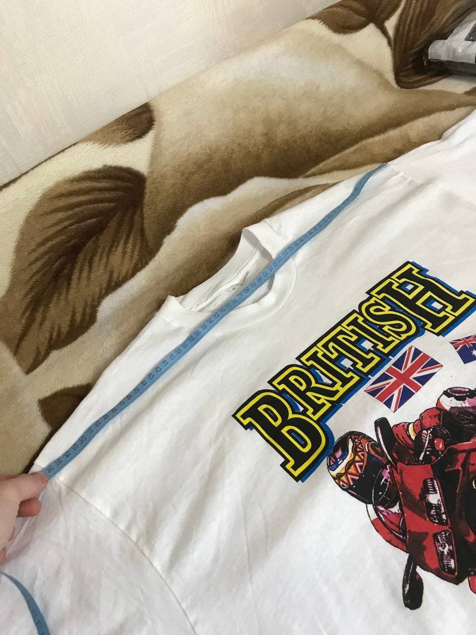 Vintage 🔥 1996 Vintage Motocycle Moto British Grand Prix T Shirt Size US XL / EU 56 / 4 - 10 Thumbnail