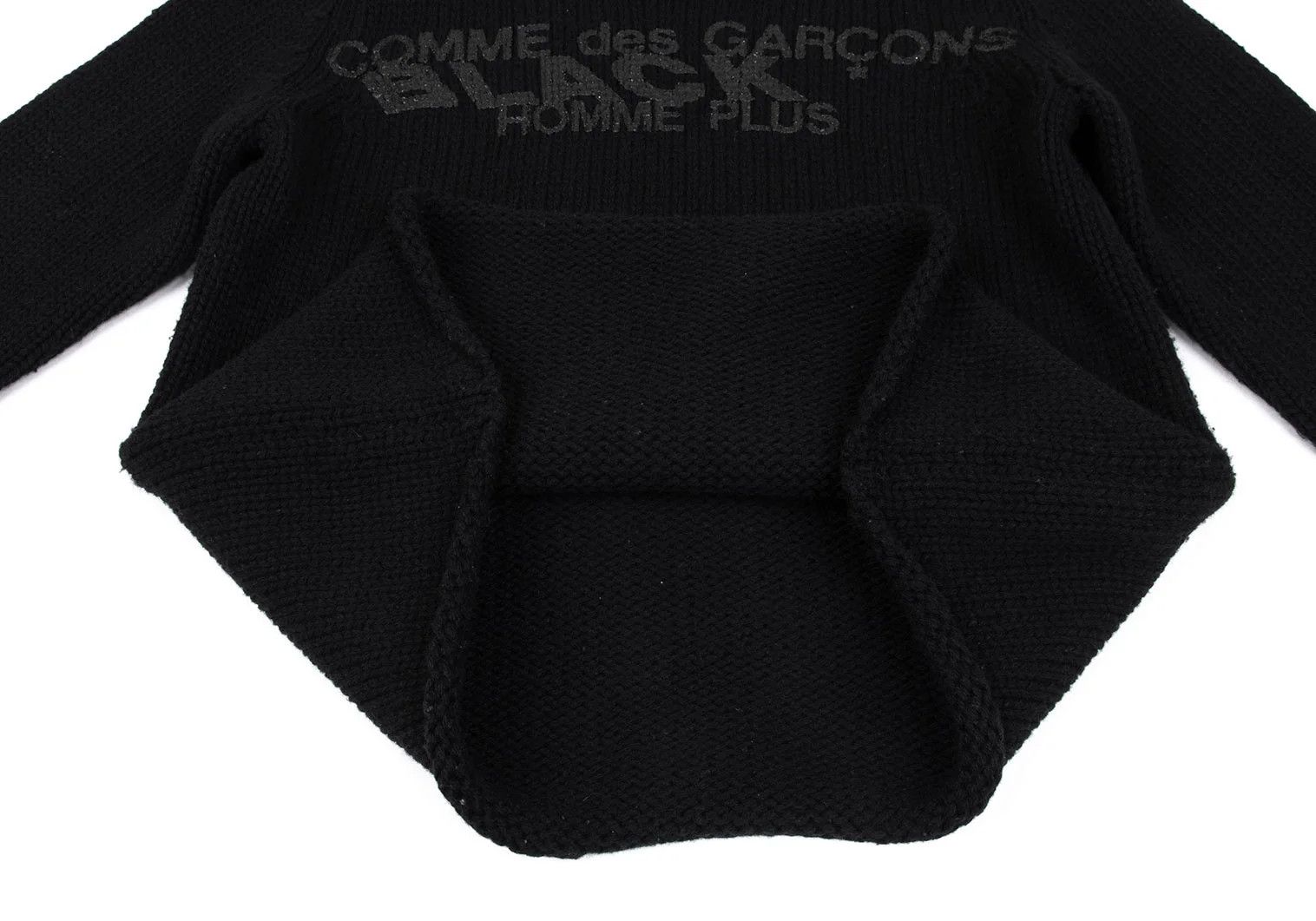 Comme des Garcons Homme Plus Logo Print Knit Sweater in Black, Size M Size US M / EU 48-50 / 2 - 8 Thumbnail