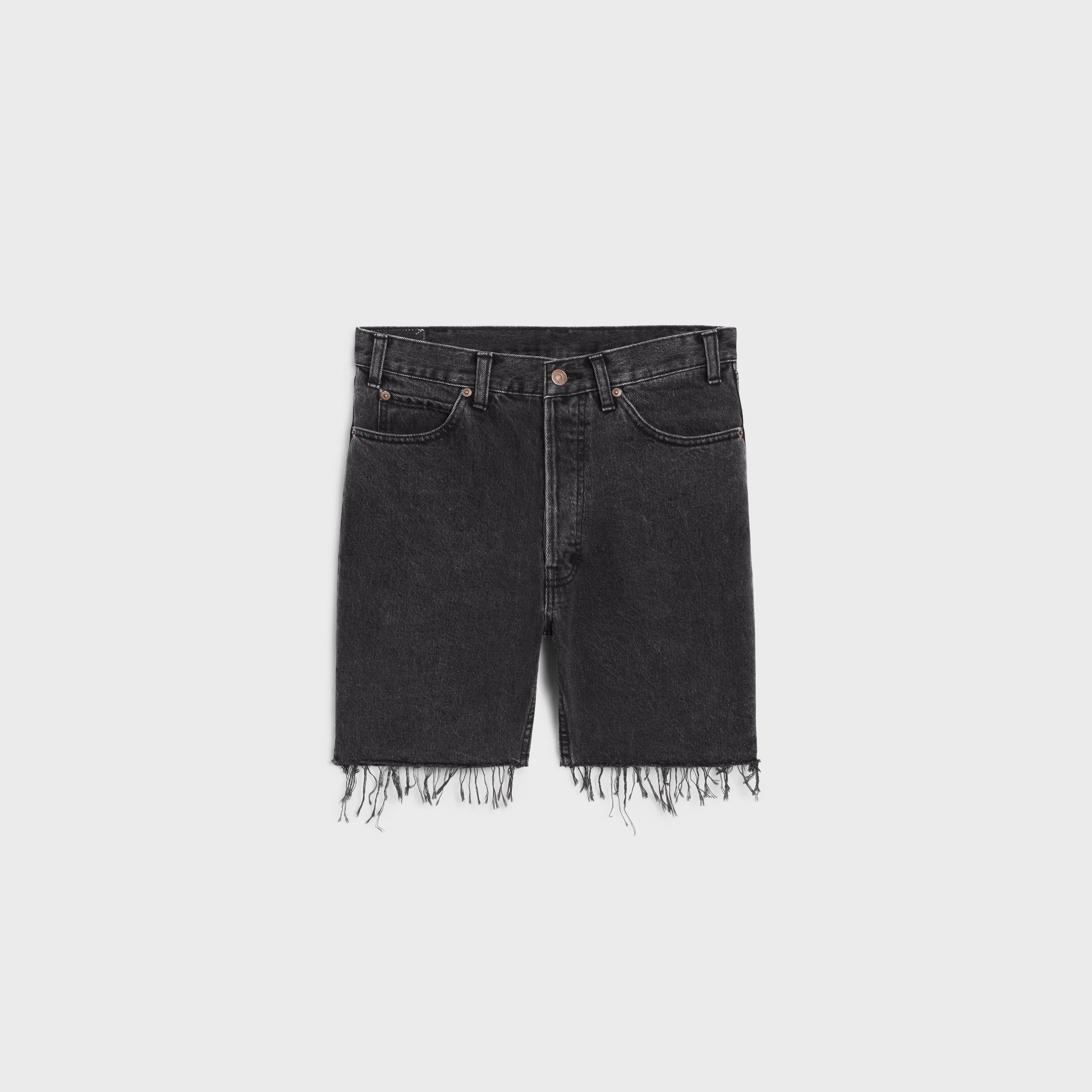 Celine o1bcso1str0925 2N837947F Wesley Denim Short in Charcoal Wash Size US 29 - 1 Thumbnail