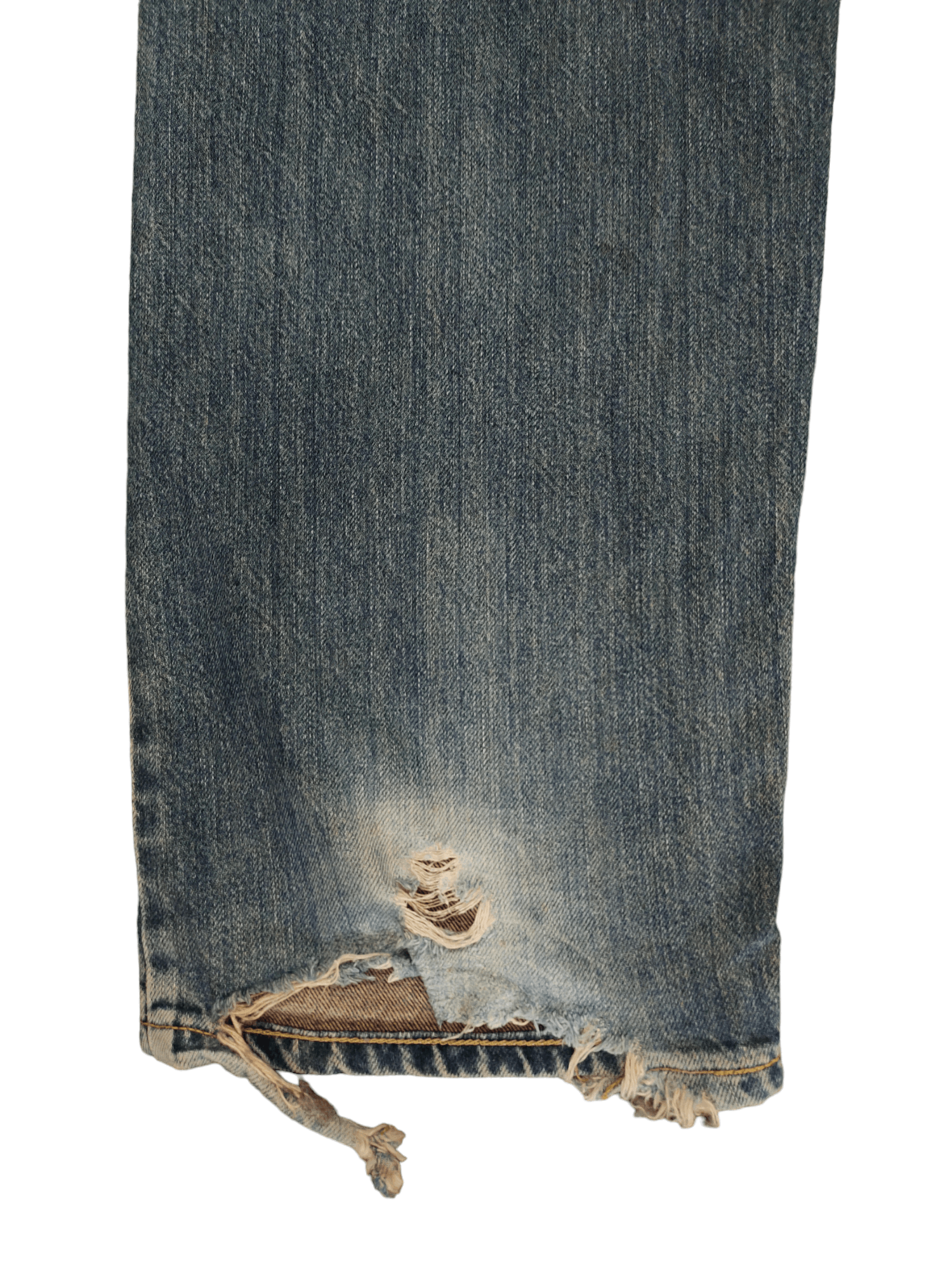Kapital Vintage Edwin Distress Patina Baggy Denim Pants Size US 32 / EU 48 - 16 Thumbnail