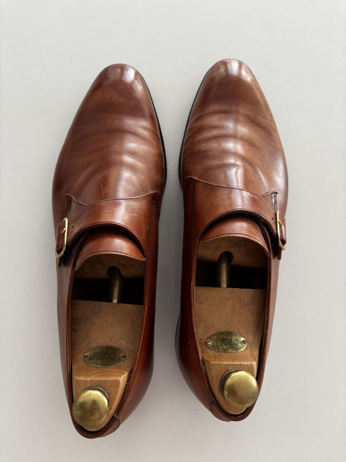 Crockett & Jones Crockett & Jones UK 12 Brown Monk Buckle Size US 12 / EU 45 - 3 Thumbnail