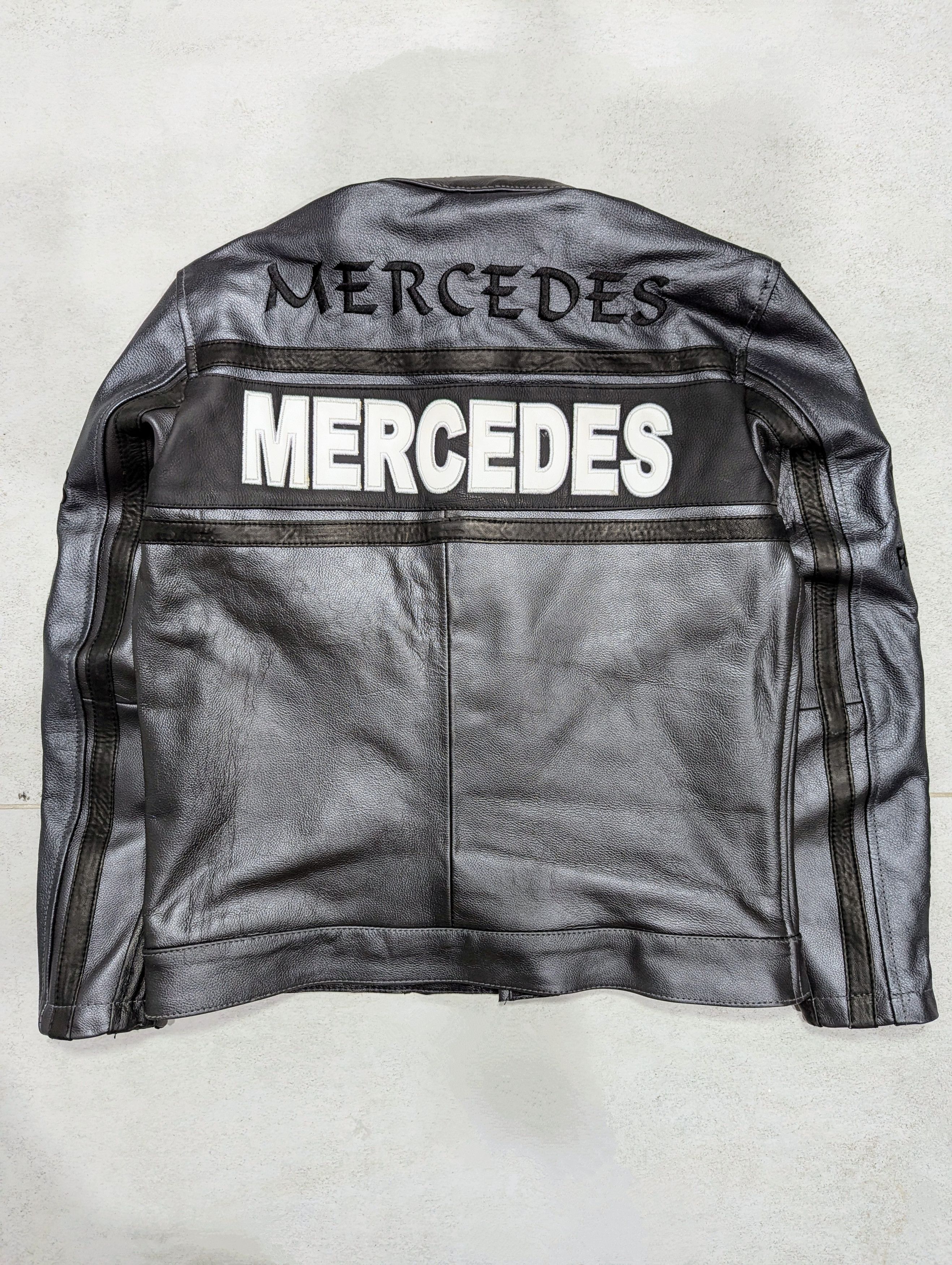 Mercedes-Benz 🔥 Mercedes 🔥 Benz LEATHER JACKET STREETWEAR Size US M / EU 48-50 / 2 - 2 Thumbnail