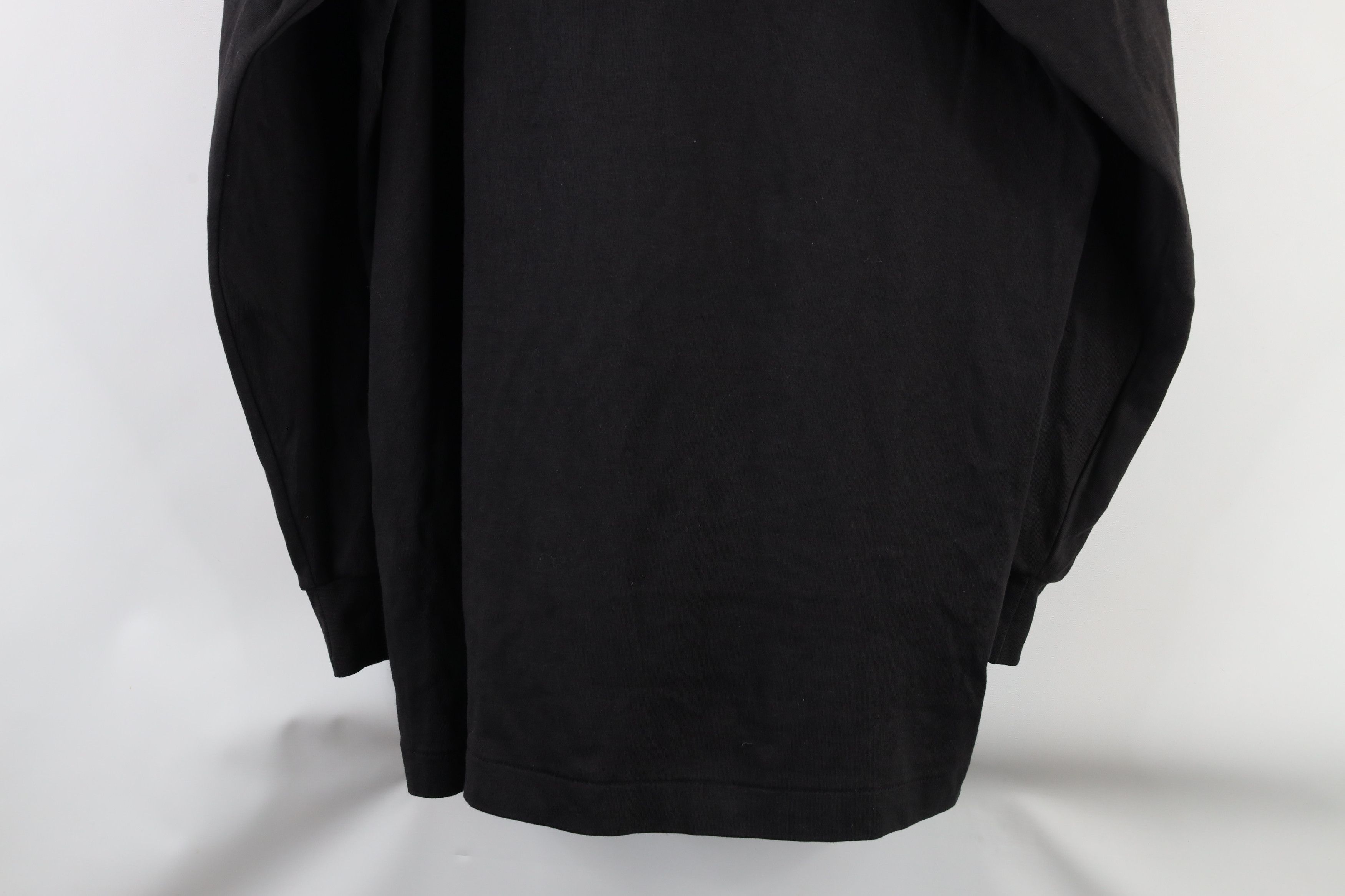 Vintage Vintage 90s Streetwear Blank Cotton Turtleneck T-Shirt Black Size US L / EU 52-54 / 3 - 11 Thumbnail