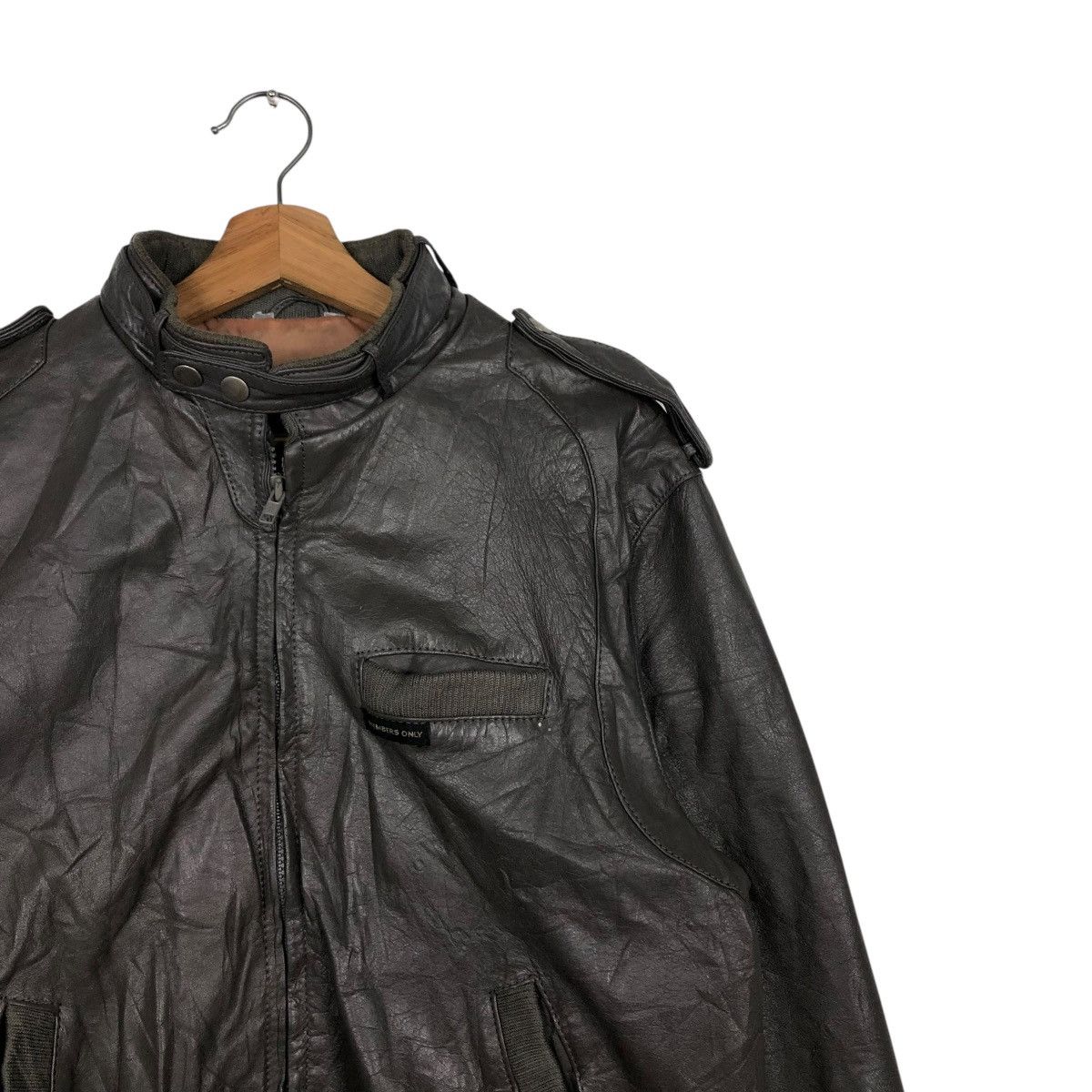 Japanese Brand 🔥VINTAGE BIKER LEATHER JACKET EUROPE CRAFT ISSEY MIYAKE Size US M / EU 48-50 / 2 - 8 Thumbnail