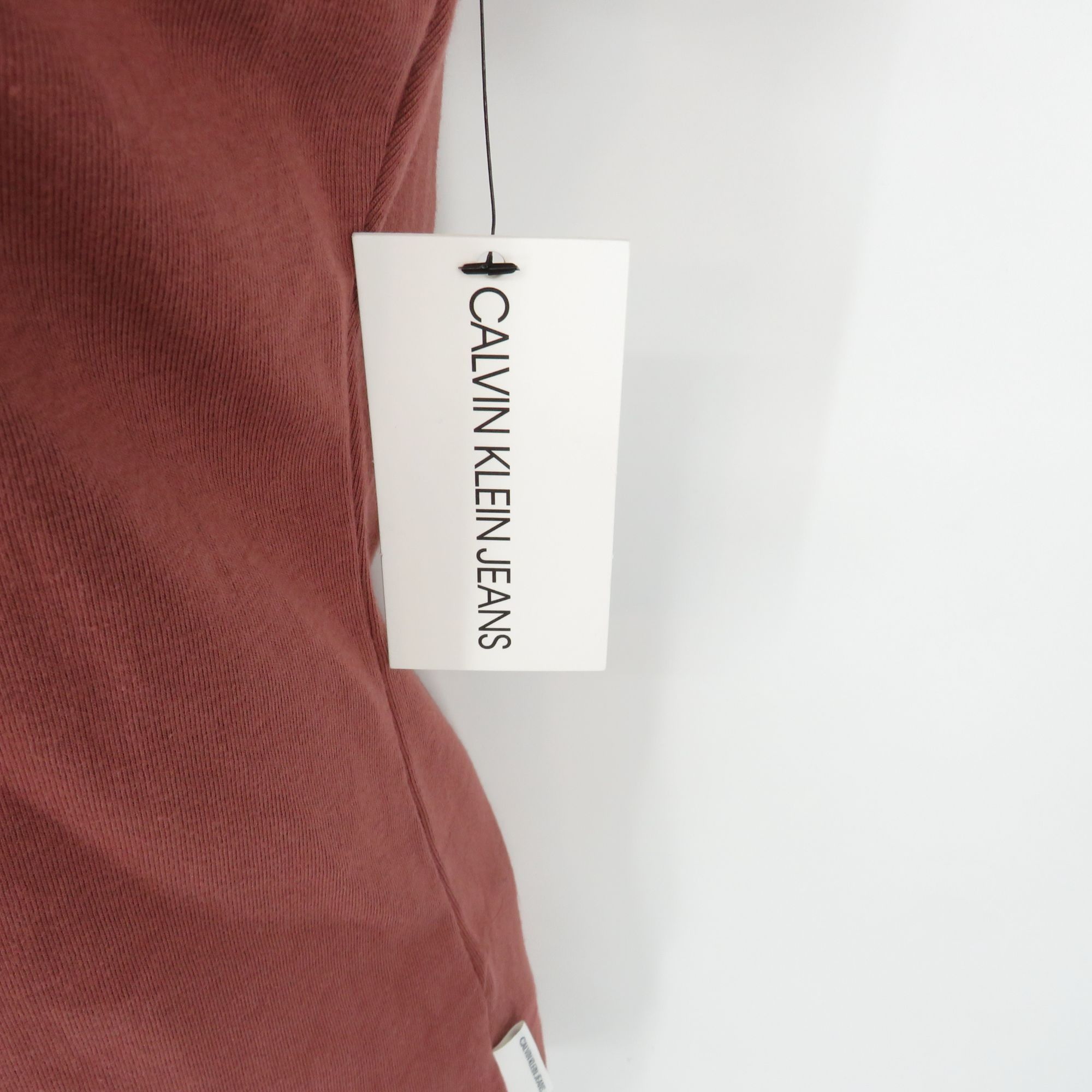 Calvin Klein Calvin Klein Jeans Womens V-Neck T-Shirt XS Rust Cotton Shor Size XS / US 0-2 / IT 36-38 - 3 Thumbnail