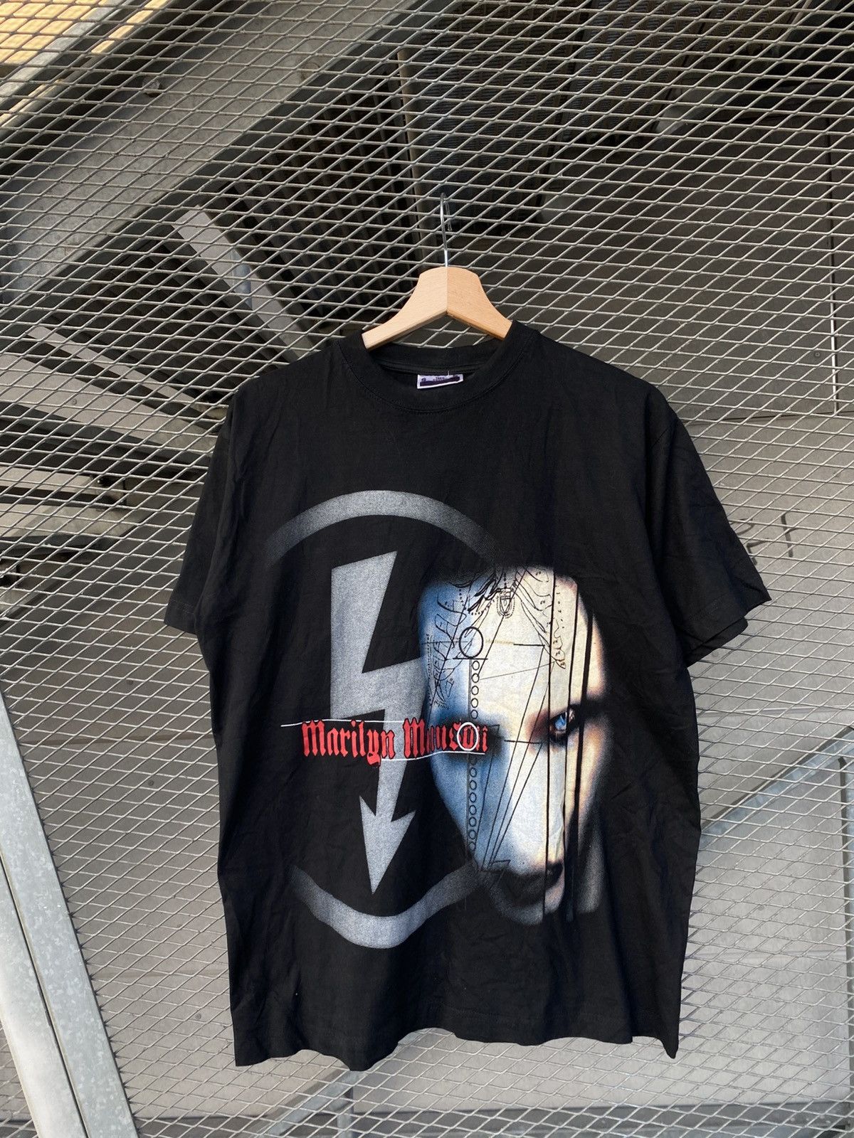 Band Tees Vintage 90s Marilyn Manson Boxy Tee Size US L / EU 52-54 / 3 - 6 Thumbnail