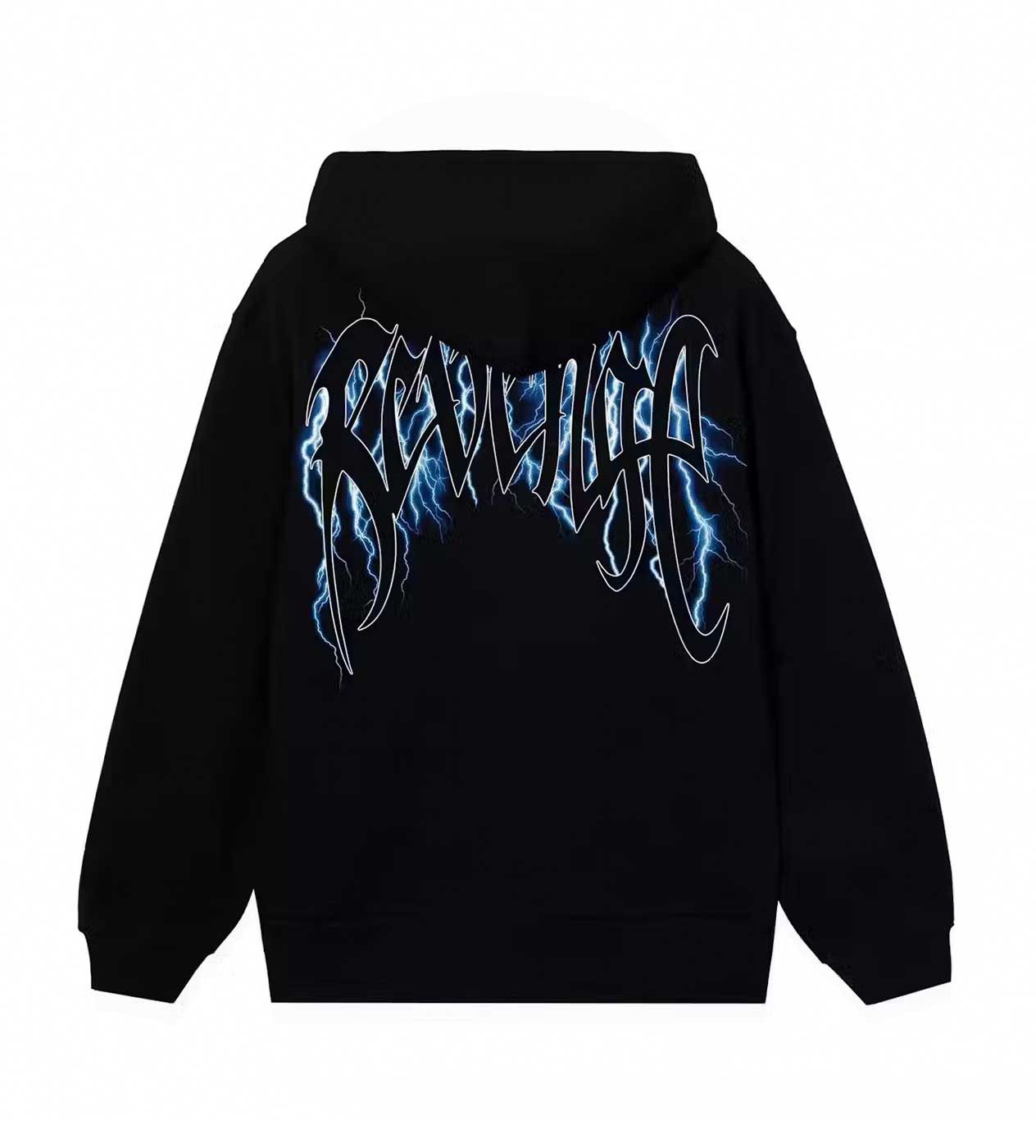 Blue Lighting Arch Logo Hoodie