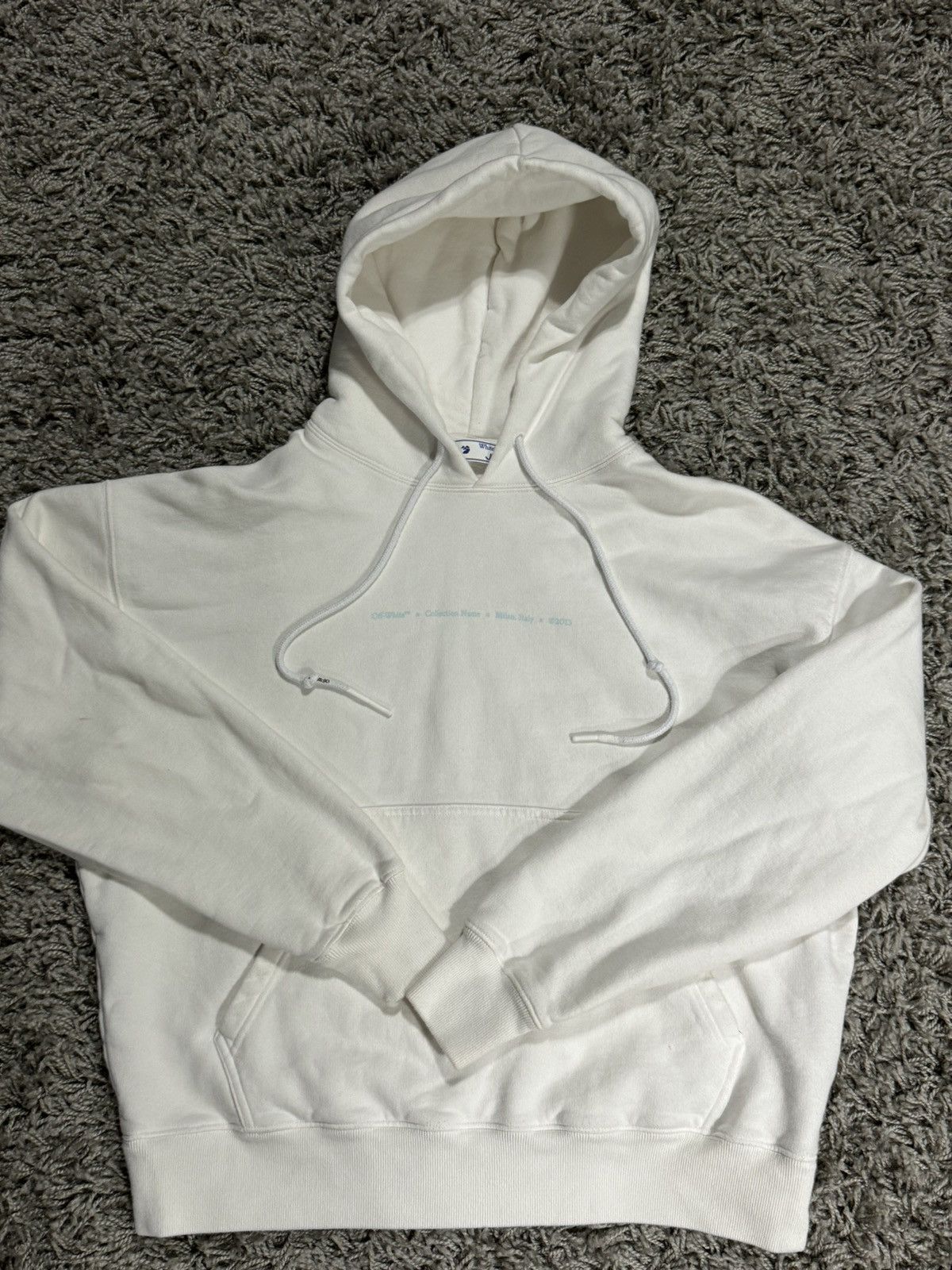 Off-White Off-White White sweatshirt blue brush Size US S / EU 44-46 / 1 - 2 Thumbnail