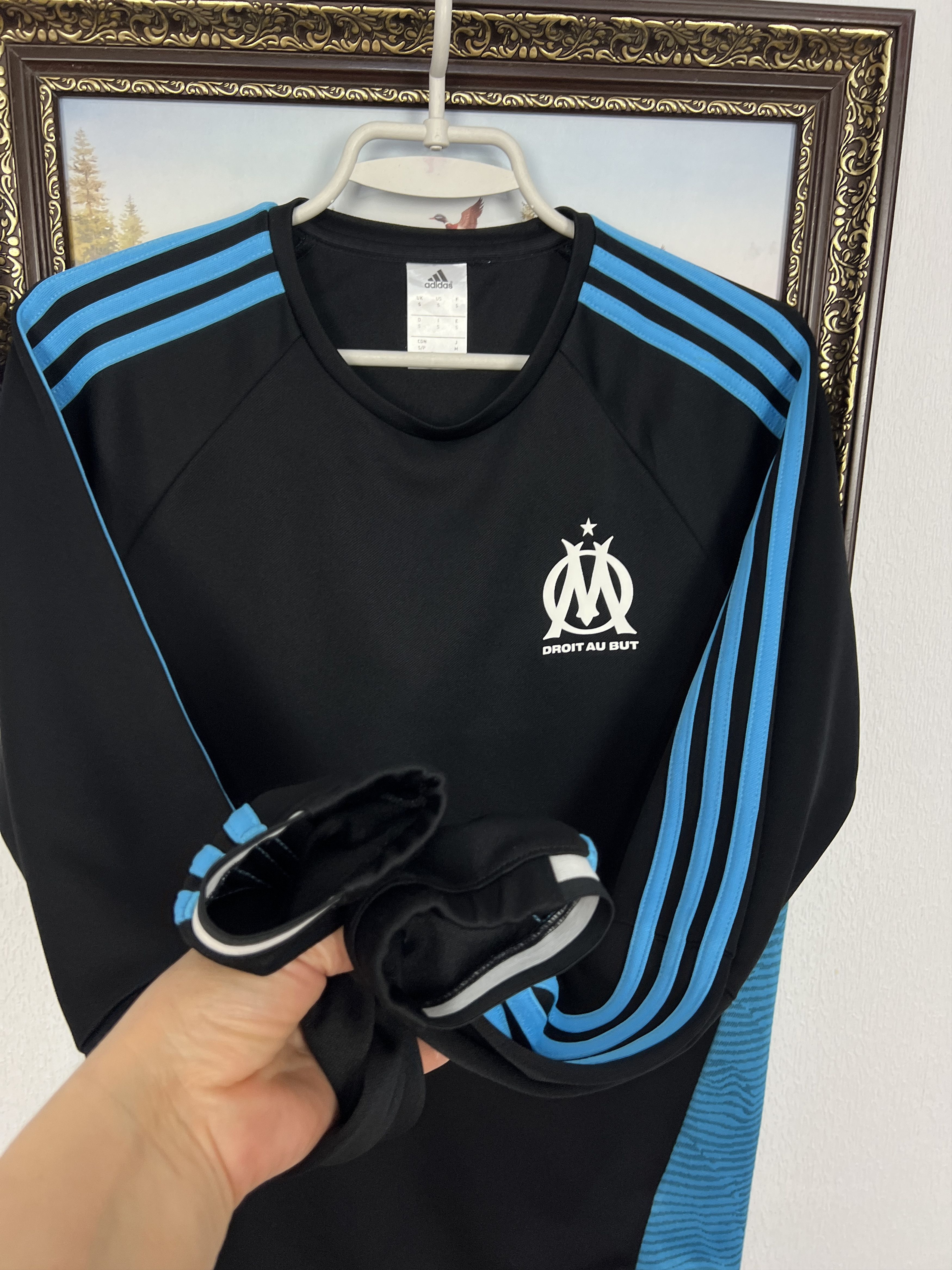 Adidas Adidas Marseille Football Sweatshirt Soccer Train Track Top Size US S / EU 44-46 / 1 - 5 Thumbnail