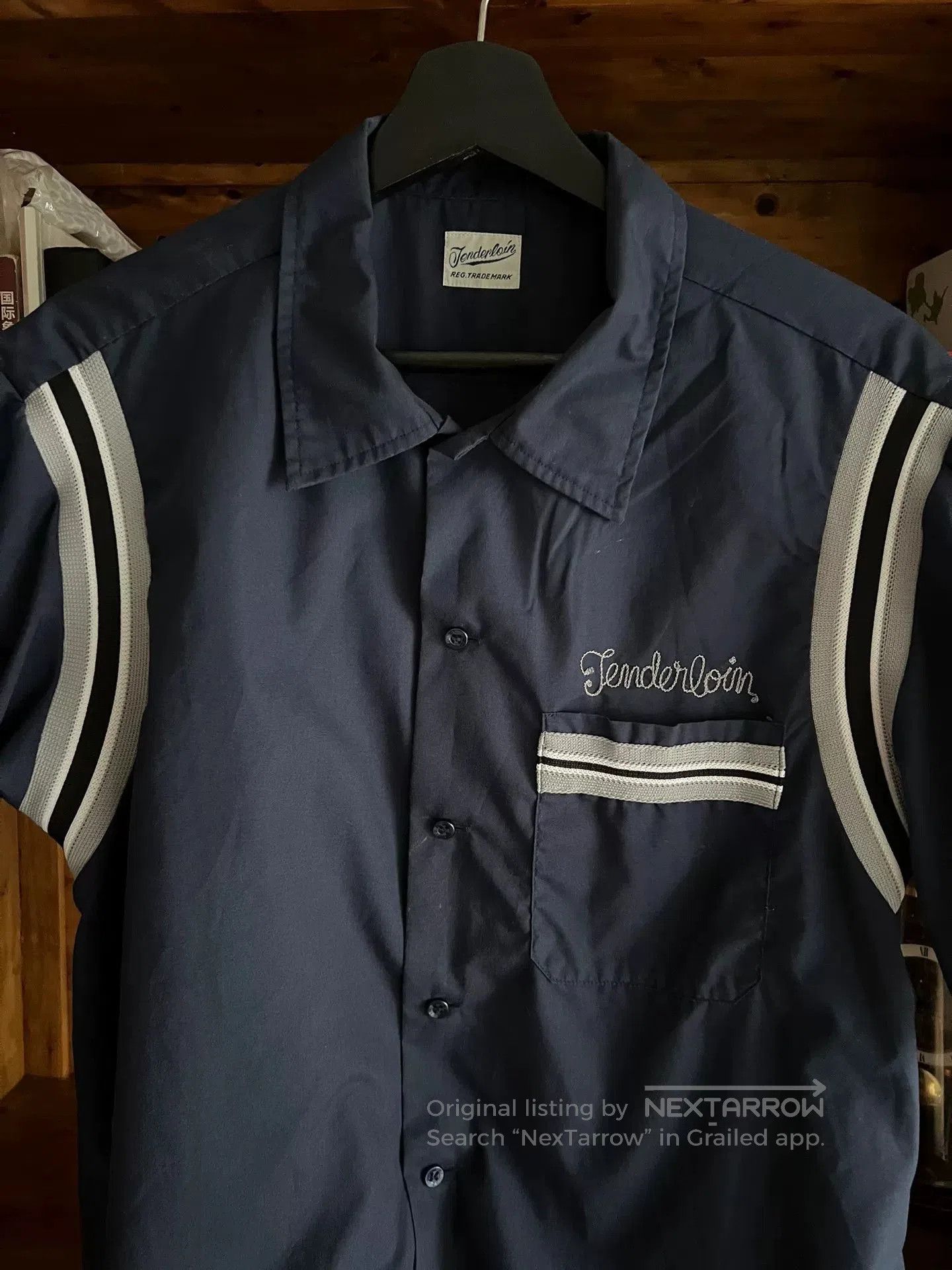 Tenderloin Tenderloin Indigo Bowling Short-Sleeve Shirt. Size US S / EU 44-46 / 1 - 6 Thumbnail