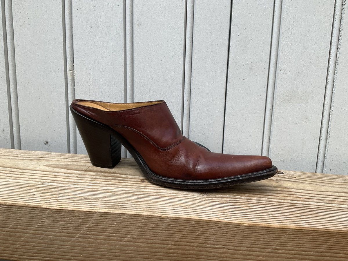 SARTORIO Sartore brown leather mule clogs Size US 6.5 / IT 36.5 - 3 Thumbnail