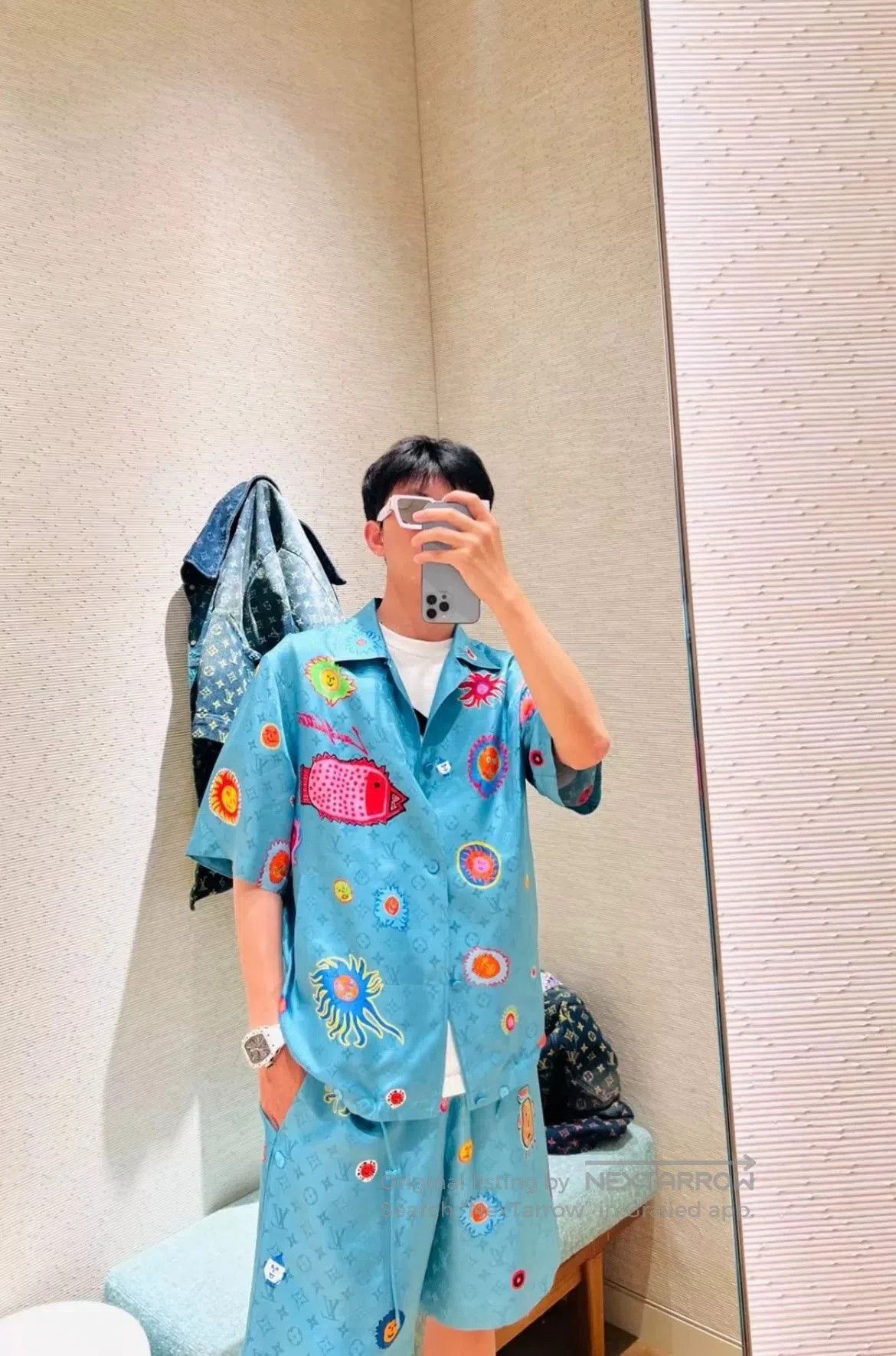 Louis Vuitton LV x Yayoi Kusama SS23 Face Print Shirt. Size US XS / EU 42 / 0 - 8 Thumbnail