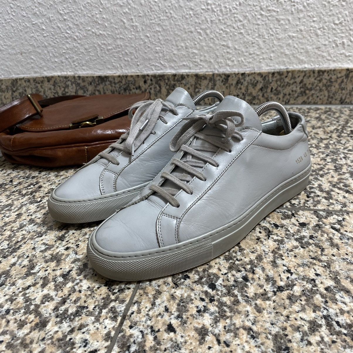 Common Projects Leather Shoes Common Projects Gray Size US 7 / EU 40 - 1 Thumbnail