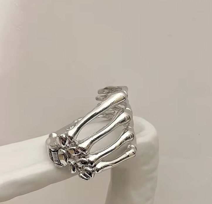 Jewelry Skull Hand Bangles Gothic Bracelet Size ONE SIZE - 5 Thumbnail