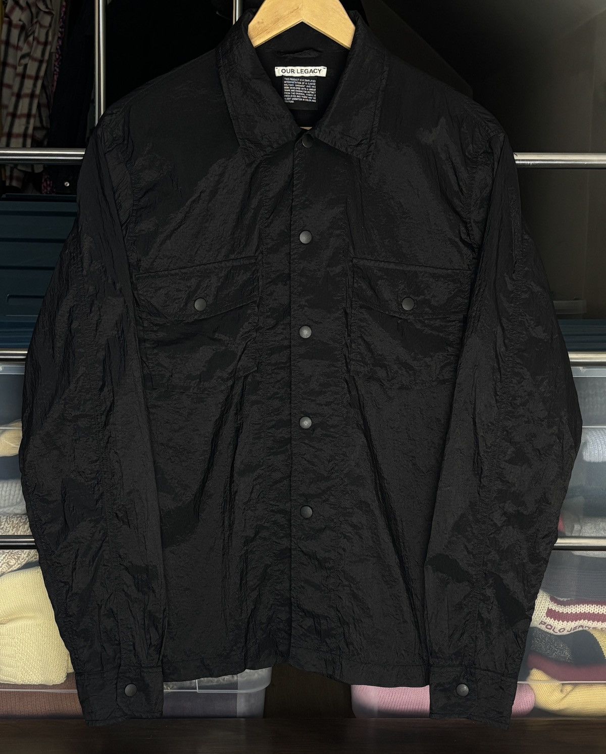 Our Legacy Our Legacy Rayon Plait Military Base Shortsleeve Shirt 