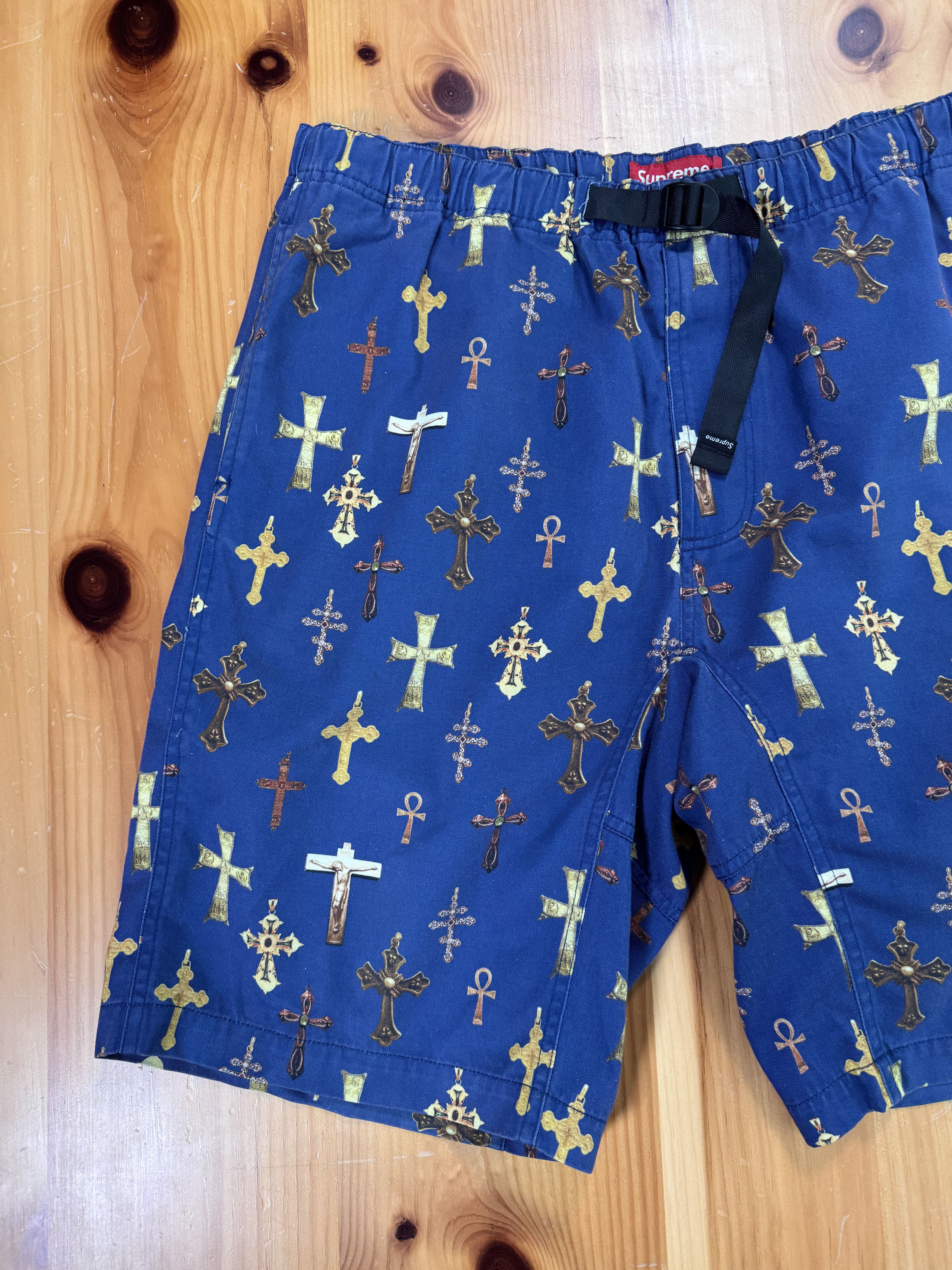 Supreme Supreme SS2013 Cross Crosses Shorts Gold Size US 36 / EU 52 - 2 Thumbnail