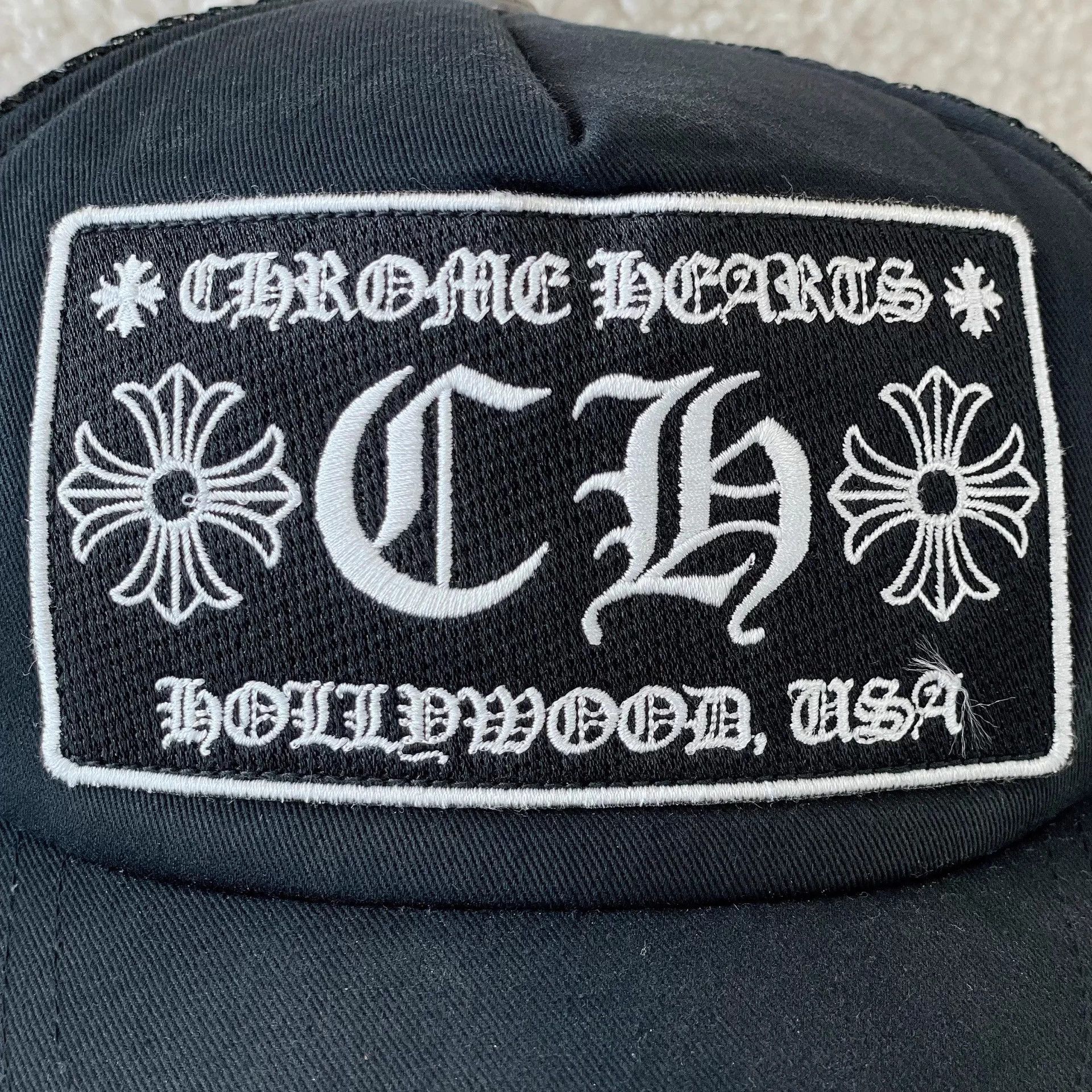 Chrome Hearts Chrome Hearts Black Embroidered Baseball Cap Size ONE SIZE - 6 Thumbnail