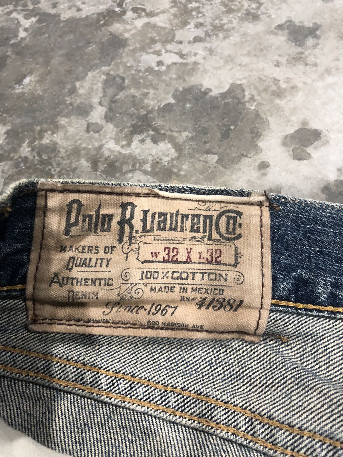 Polo Ralph Lauren × Vintage Vintage PRL Ralph Lauren RL Jeans Washedstone Size US 34 / EU 50 - 10 Thumbnail