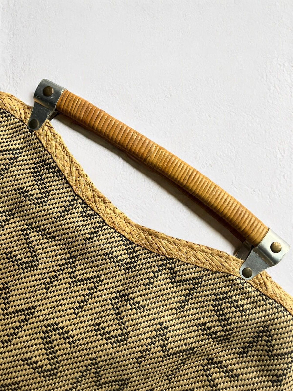 Designer × Miss Sixty Offer!🫵🏻 MISS SIXTY NATURAL KNITTED BAG BAMBOO DESIGNER Y2K Size ONE SIZE - 3 Thumbnail