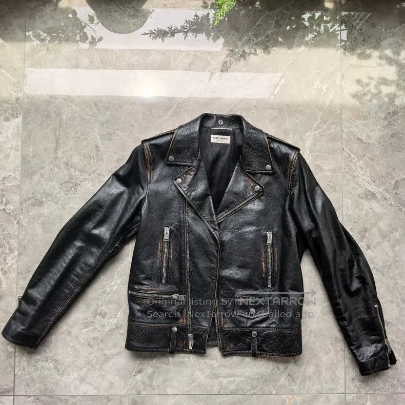 Saint Laurent Paris Saint Laurent Paris Classic Leather Jacket Size US M / EU 48-50 / 2 - 2 Thumbnail