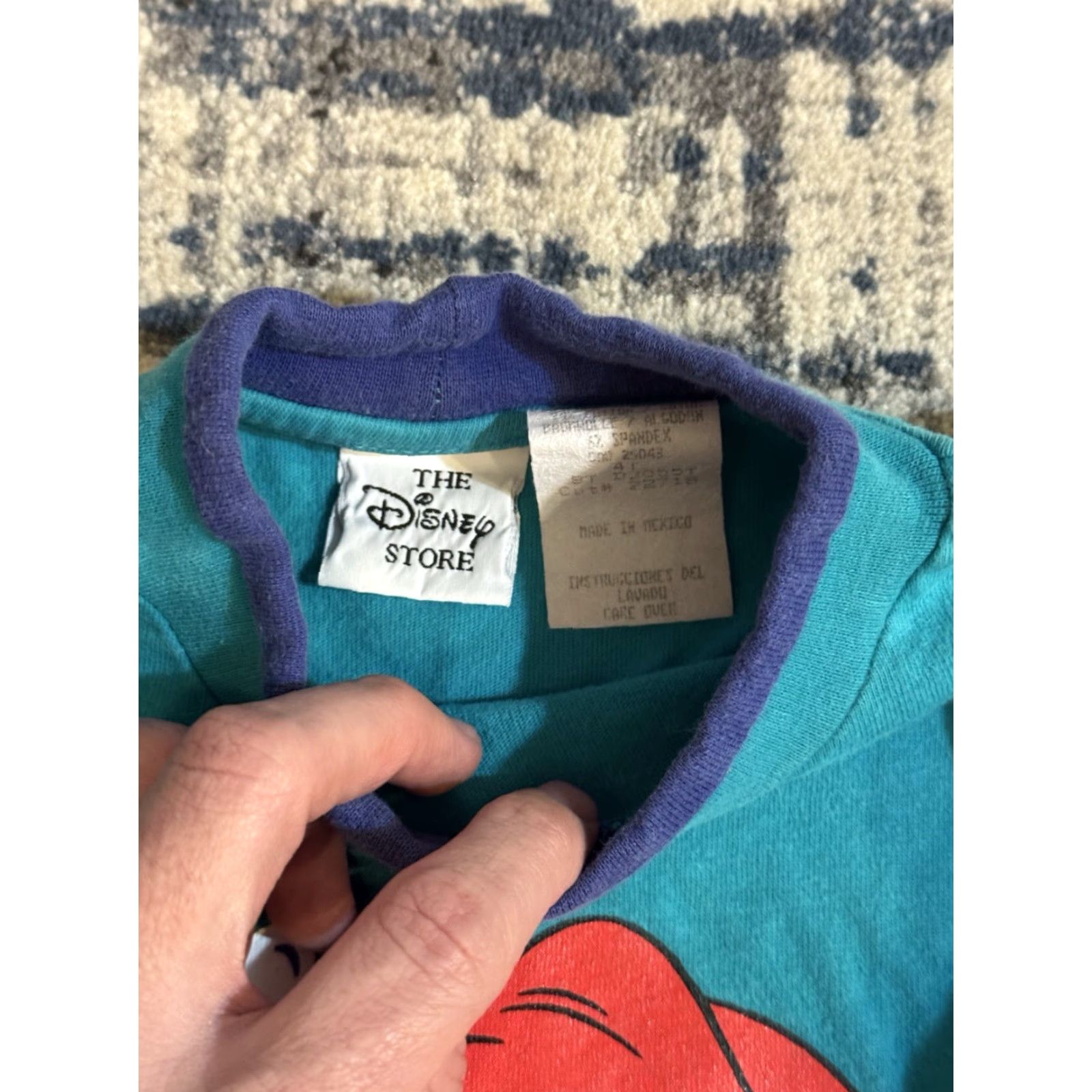 Disney VINTAGE Disney’s The Little Mermaid Shirt 4T Long Sleeve Movie 90s Girls Size US XL / EU 56 / 4 - 4 Thumbnail