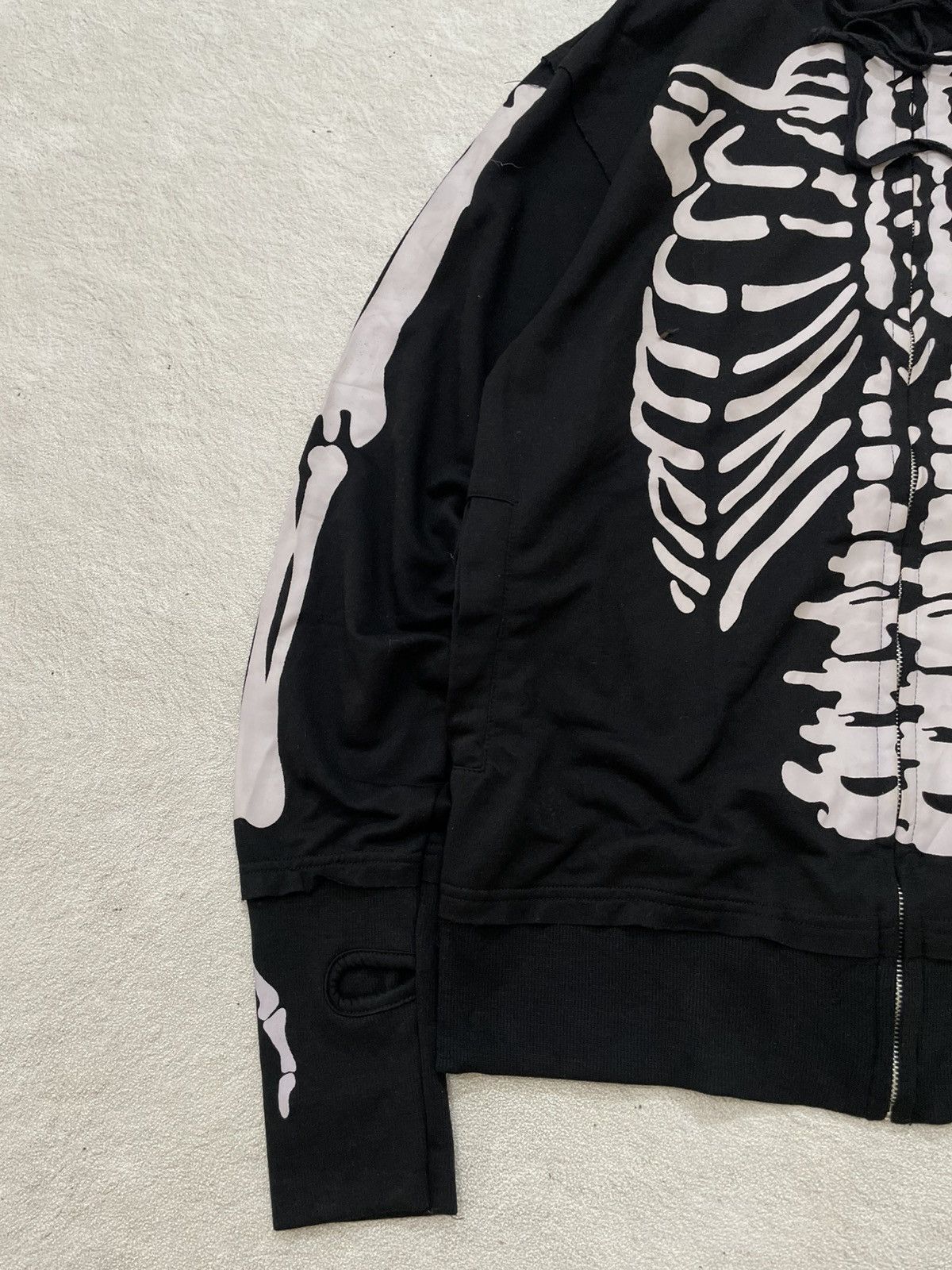 If Six Was Nine 2000s Punk Skull Bone Graphic Hoodie Gothic If6was9 LGB y2K Size US M / EU 48-50 / 2 - 4 Thumbnail