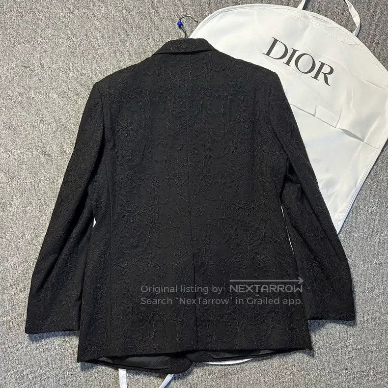 Dior Dior Embossed embroidered floral suit Size 54R - 3 Thumbnail