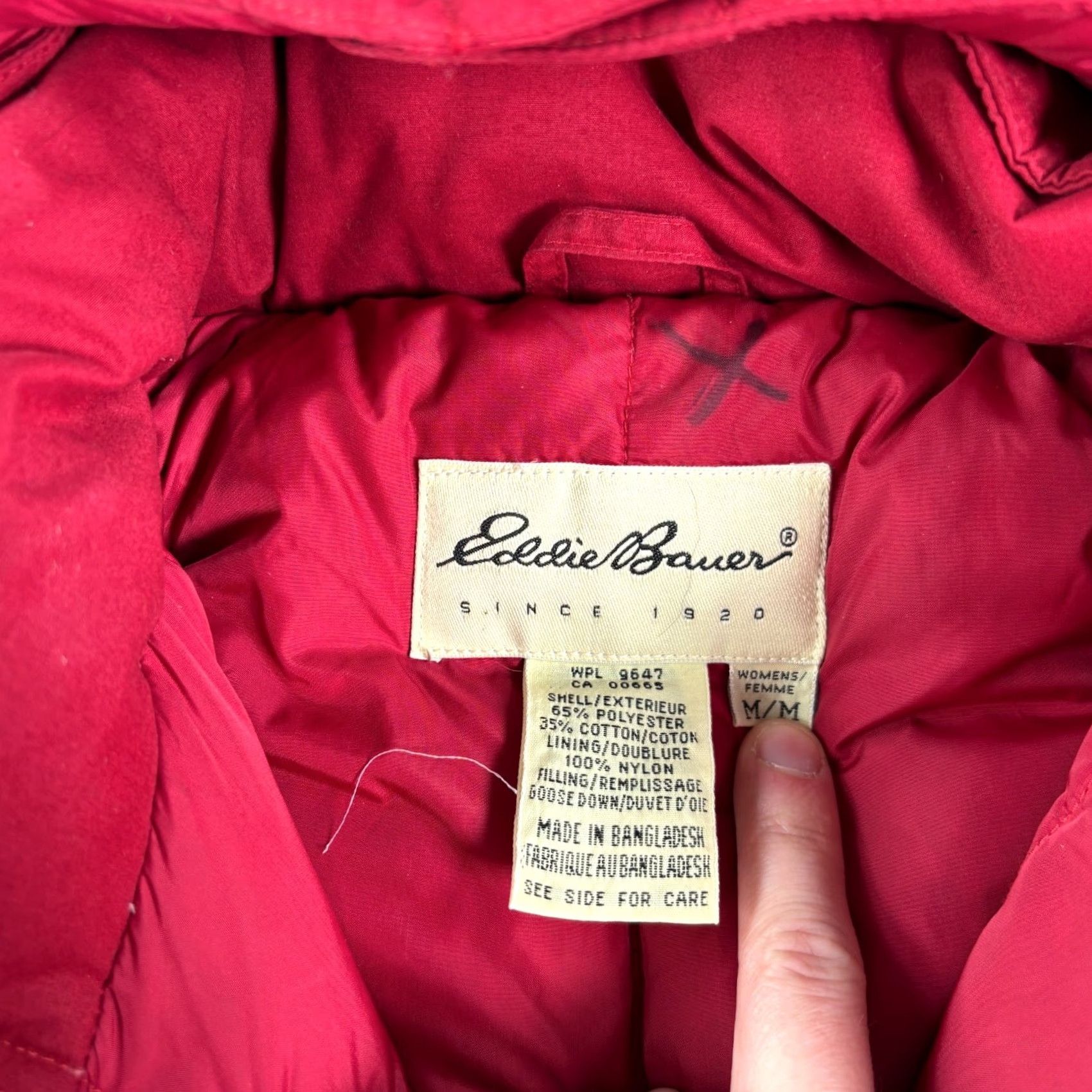 Eddie Bauer VINTAGE Eddie Bauer Parka Jacket Womens M Red Down Filled Outdoor Coat Size M / US 6-8 / IT 42-44 - 4 Thumbnail