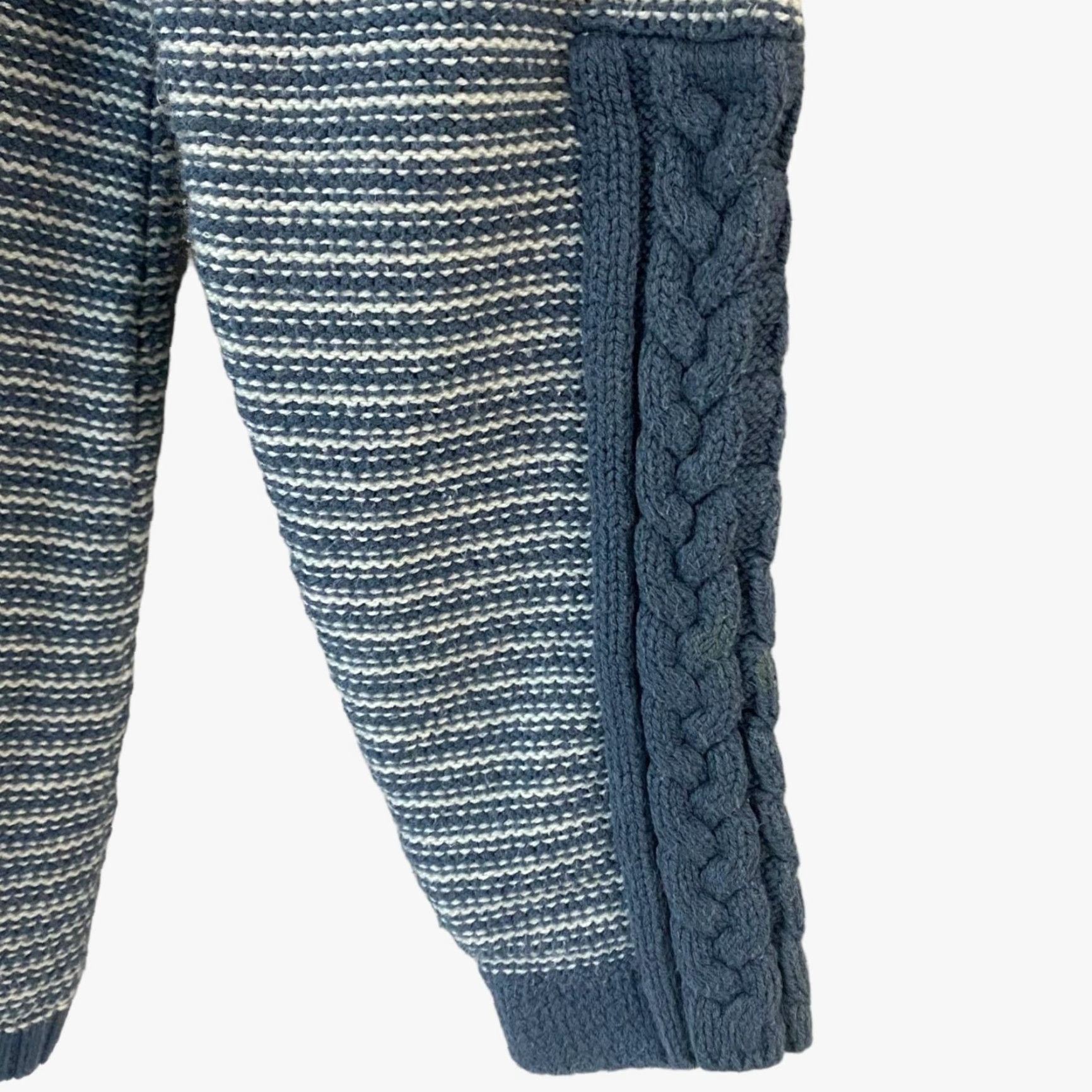 The Territory Ahead The Territory Ahead Pullover Sweater Womens Small Blue White Striped Long Sleeve Knitted Knit Acrylic Cotton Pullover Sweatshirt Size S / US 4 / IT 40 - 7 Thumbnail