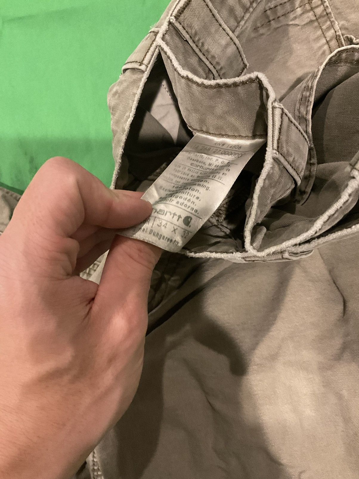 Carhartt × Vintage Vintage Green Carhartt cargo pants Size US 34 / EU 50 - 3 Thumbnail