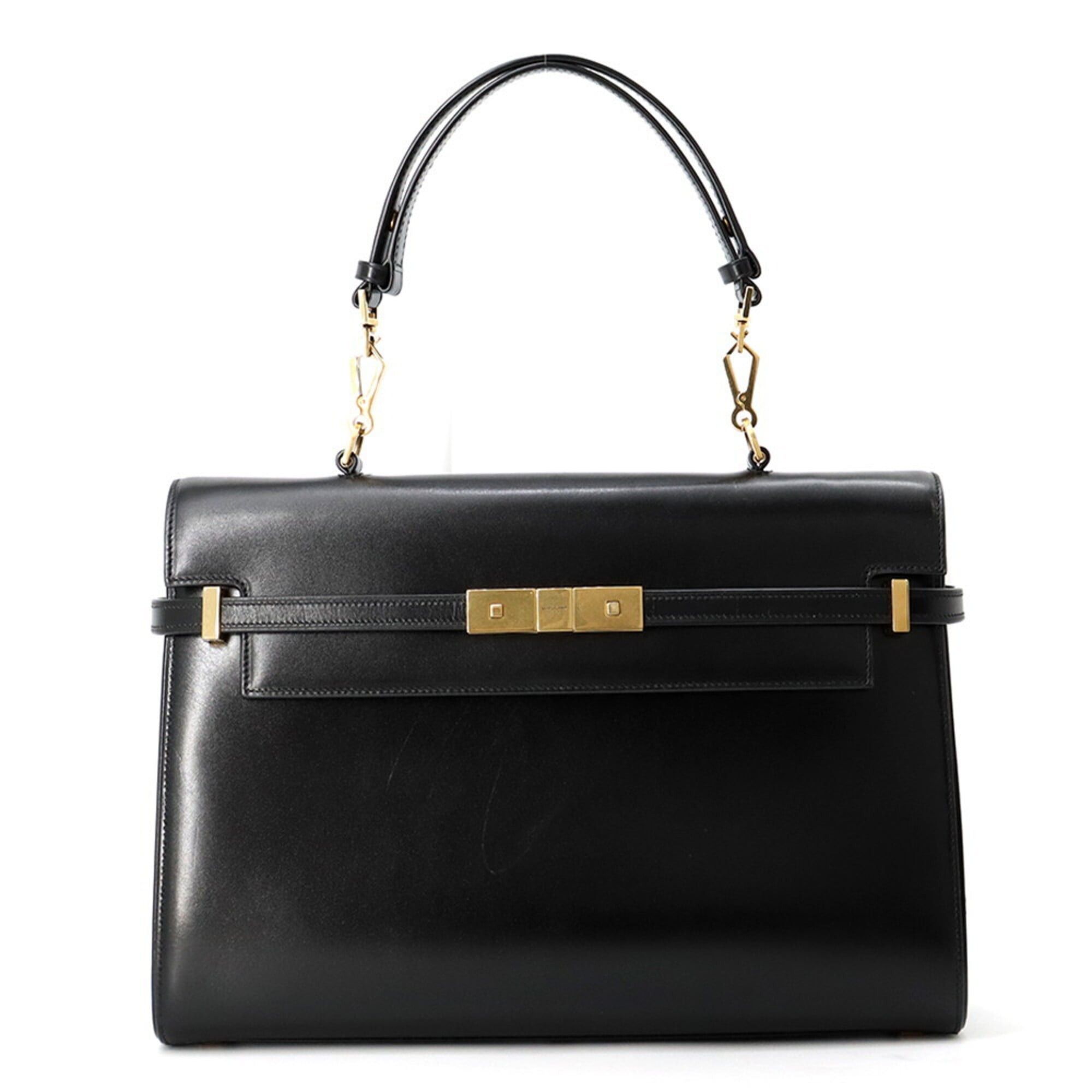 Saint Laurent Paris Yves Saint Laurent Paris Manhattan Box Calf Handbag 747248 SAINT LAURENT PARIS Black Size ONE SIZE - 1 Thumbnail