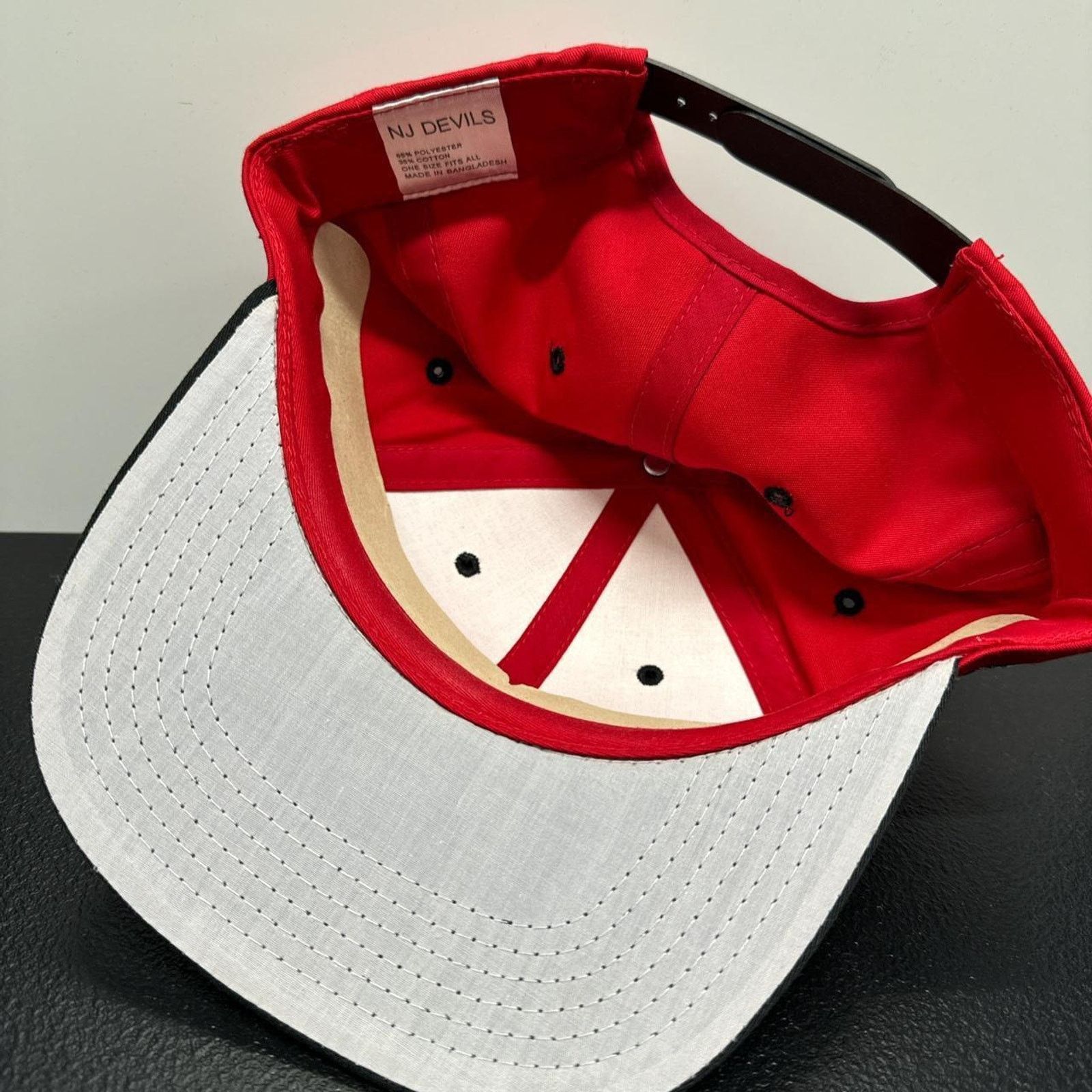 Vintage New Jersey Devils NHL Vintage 90s SnapBack Hat Size ONE SIZE - 4 Thumbnail