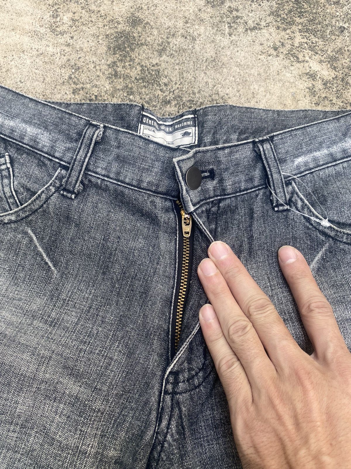 Japanese Brand × Le Grande Bleu (L.G.B.) Flare Jeans MkHomme Distressed Bootcut Size US 30 / EU 46 - 11 Thumbnail