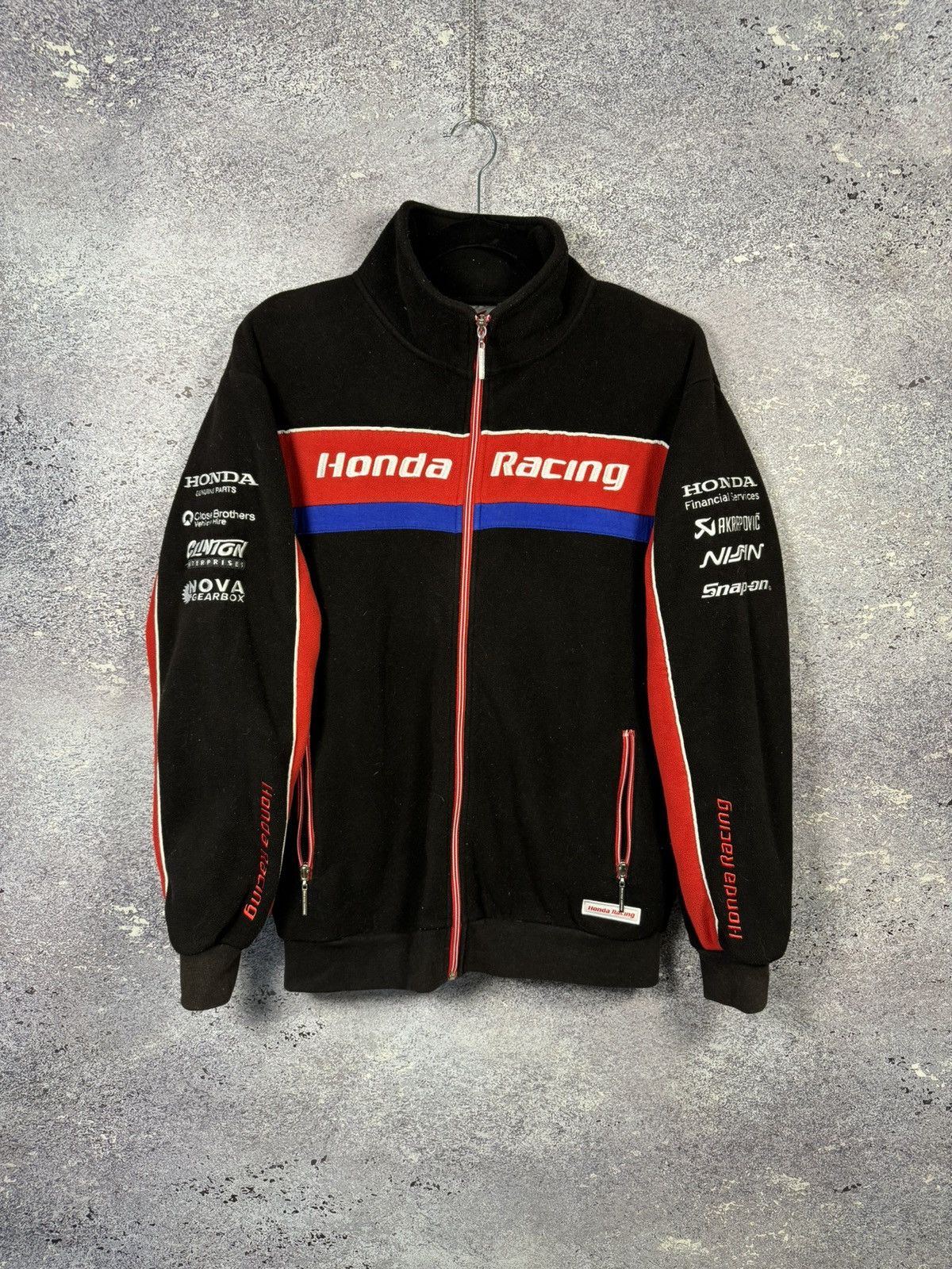 Formula 1 × Honda Honda Fleece Jacket Zip Clinton Castrol Nissin Akrapovich Size US S / EU 44-46 / 1 - 1 Thumbnail