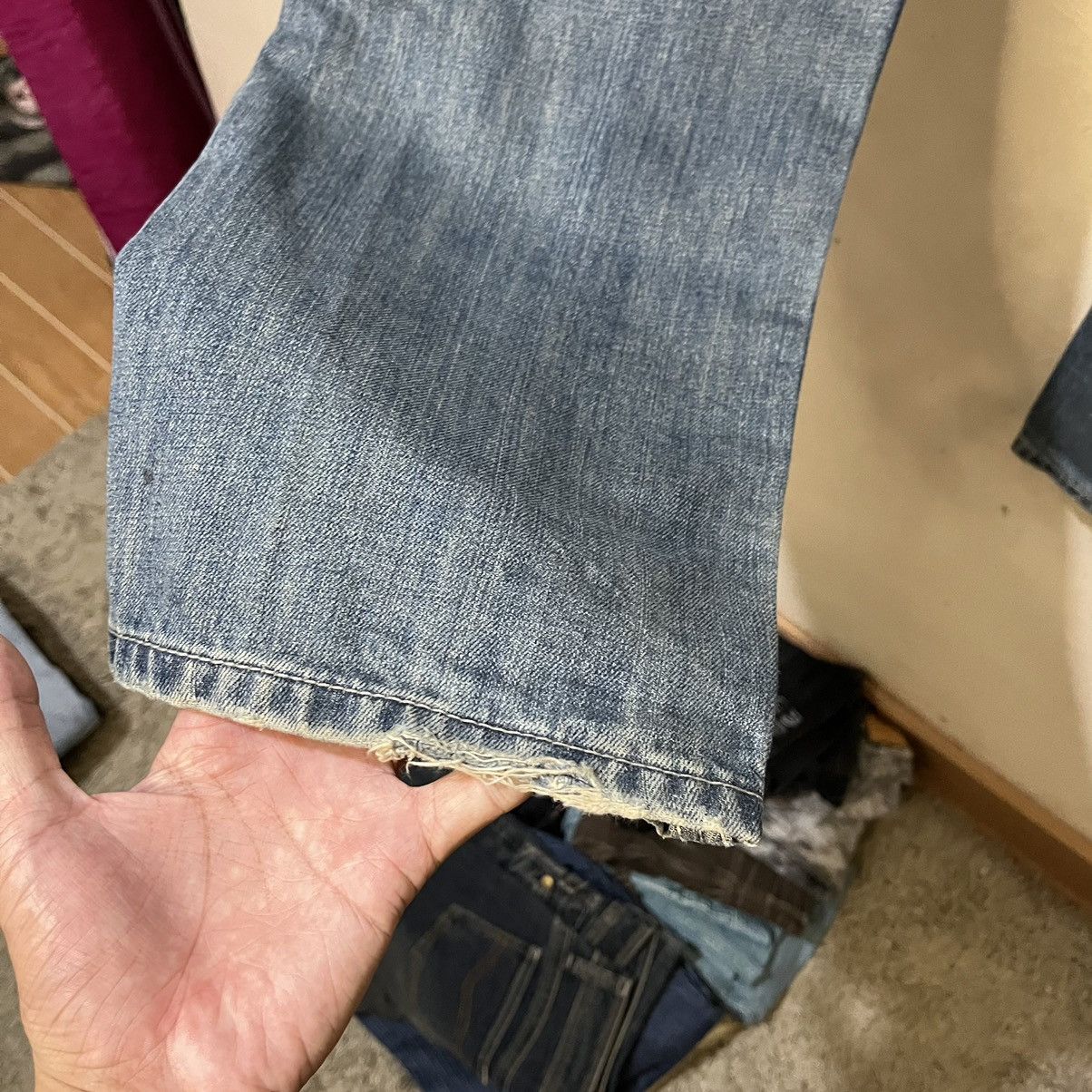 Ecko Unltd. 2000's Ecko Unltd. "Just Salvation" Baggy Denim Pants Size US 35 - 14 Thumbnail
